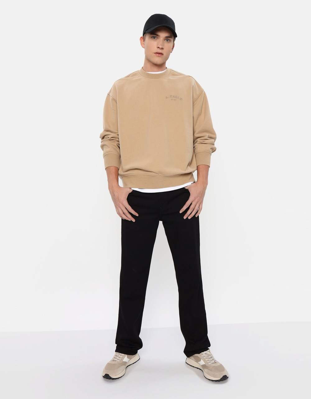 American Eagle Men Black AirFlex+ Original Bootcut Jean