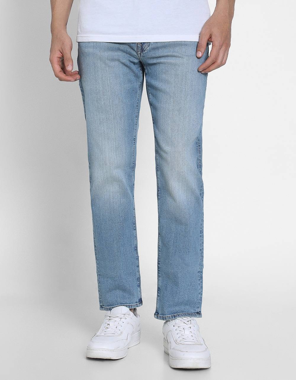 American Eagle Men Blue  AirFlex+ Slim Straight Jean