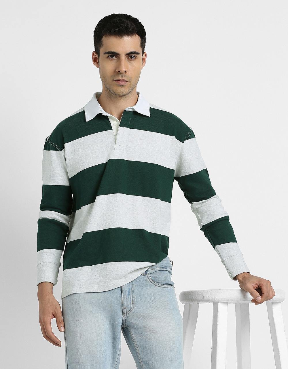AE Long Sleeve Boxy Rugby Polo Shirt