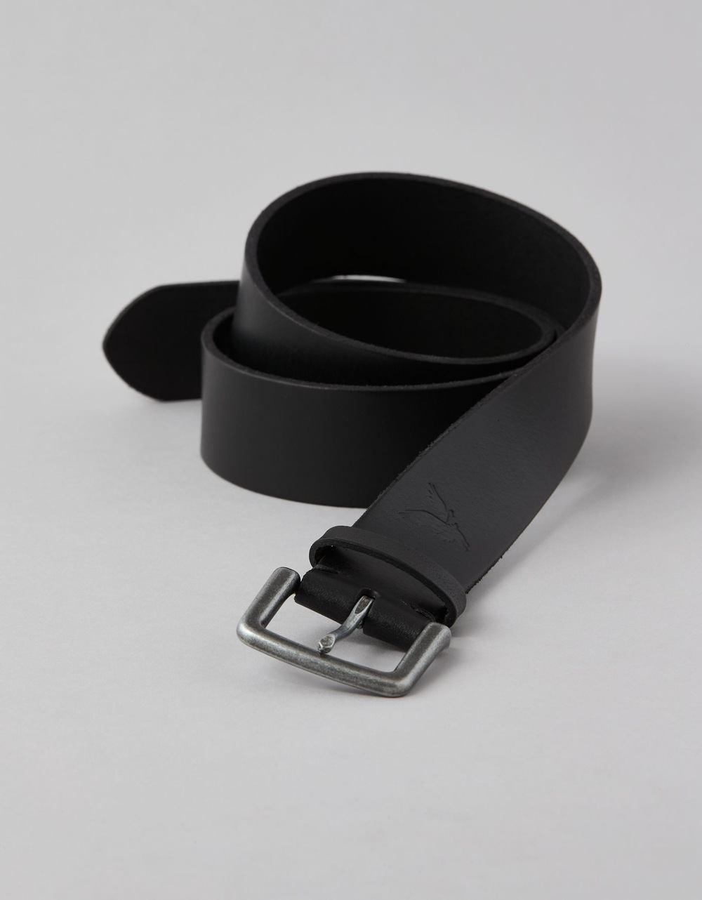 American Eagle Men Bold Black Leather Belt