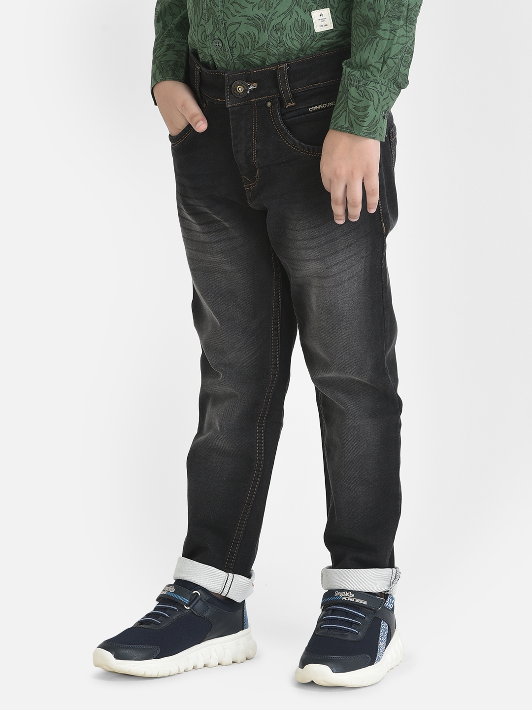 Crimsoune Club Boy Heavy Fade Grey Jeans 