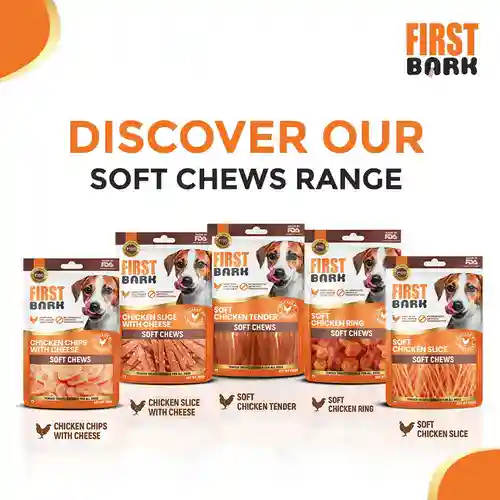 First Bark Chicken Slice with Cheese Jerky Dog Treat