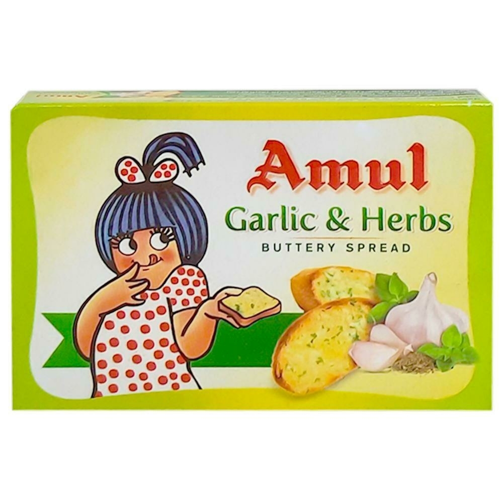 Amul Garlic & Herbs Buttery Spread 100 G (Carton)
