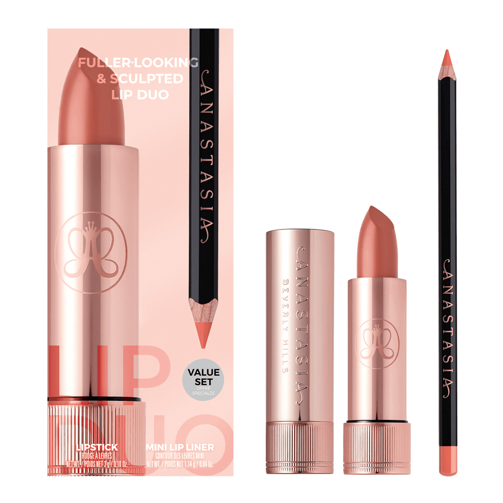 Fuller Looking & Sculpted Lip Duo Kit • Peach Bud And Sunbaked