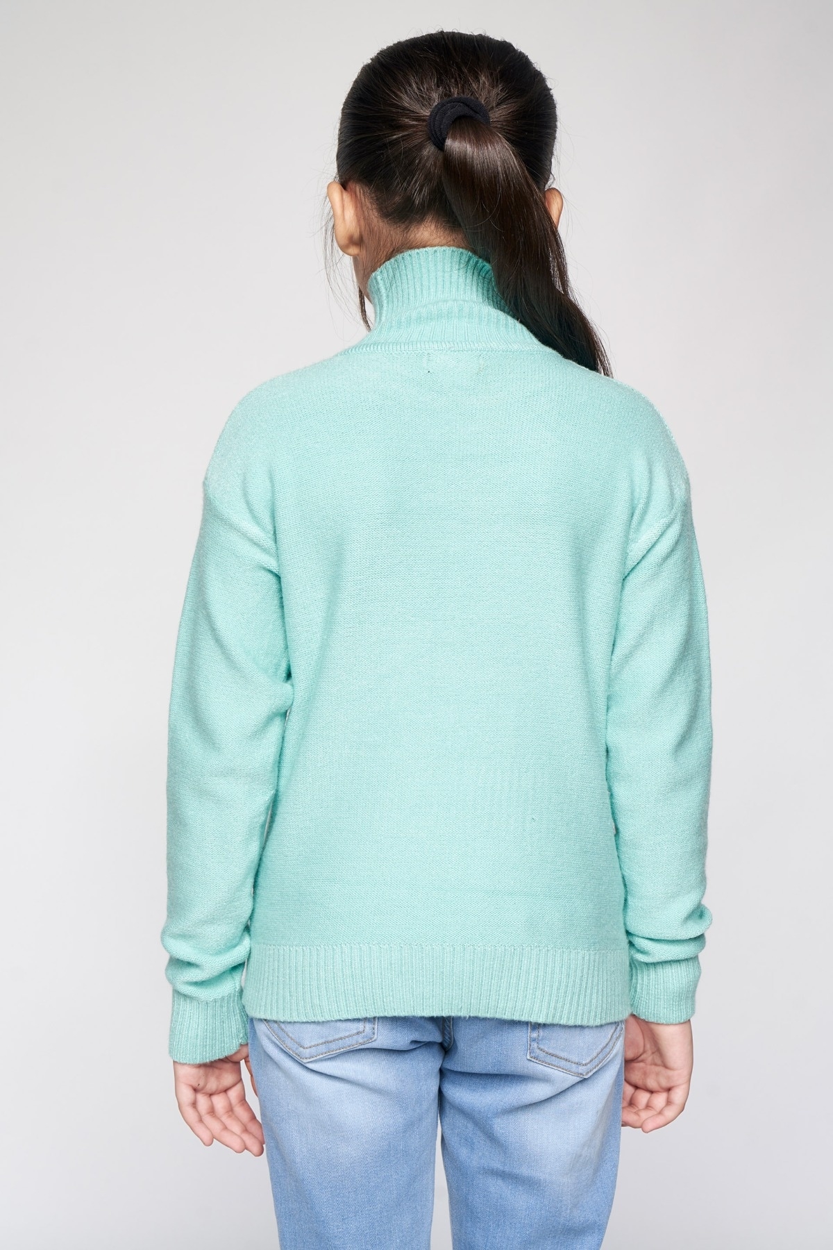 AND | Sage Green Solid Straight Top 2