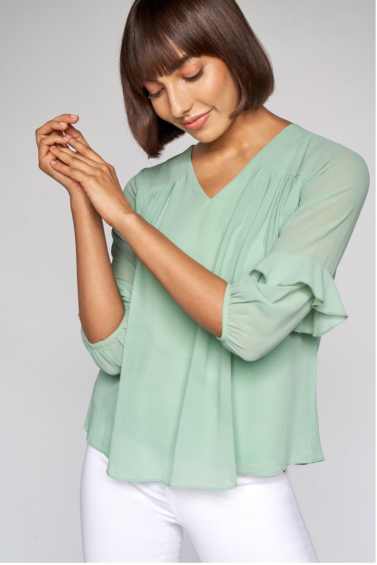 AND | AND SAGE GREEN TOP 0