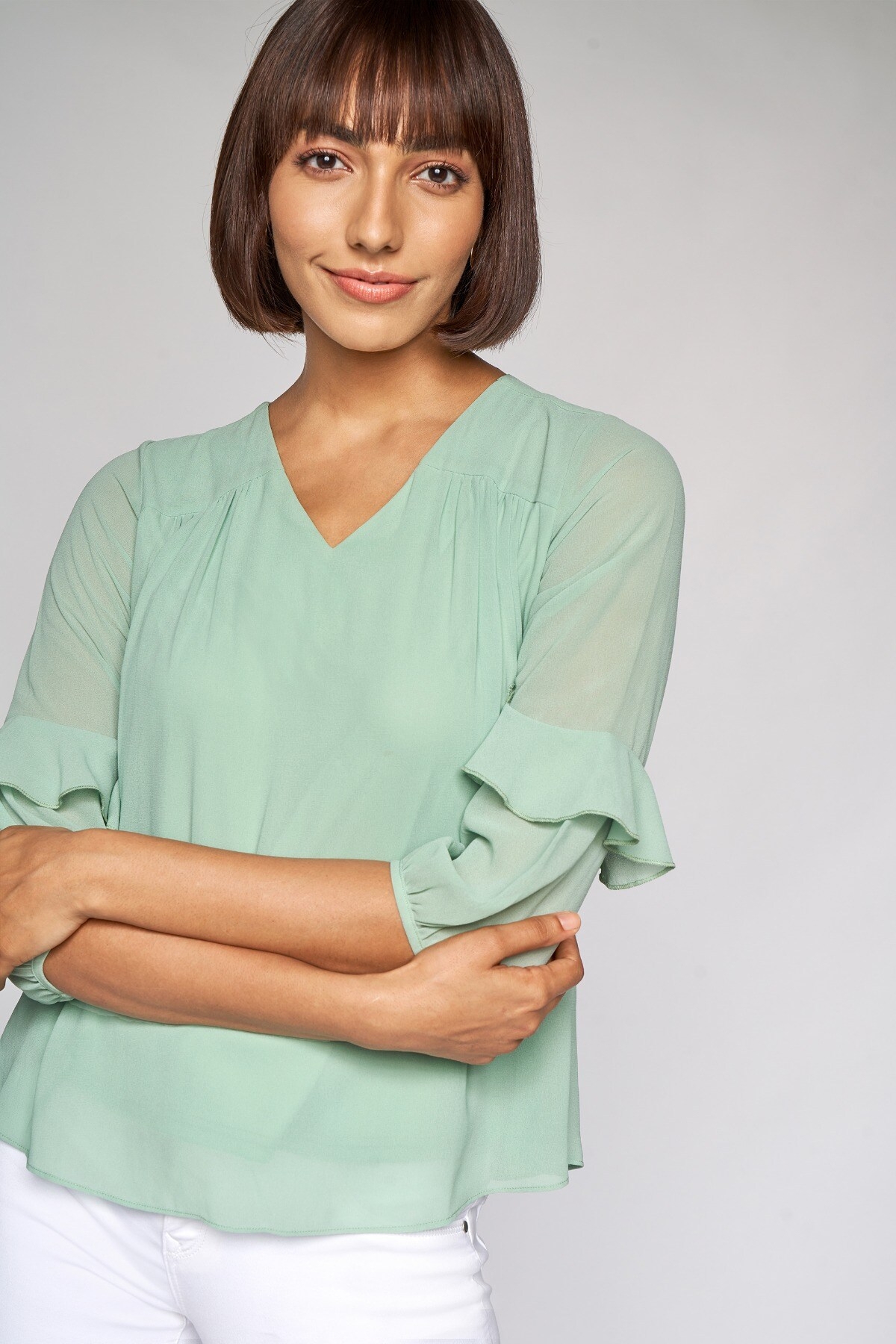 AND | AND SAGE GREEN TOP 2