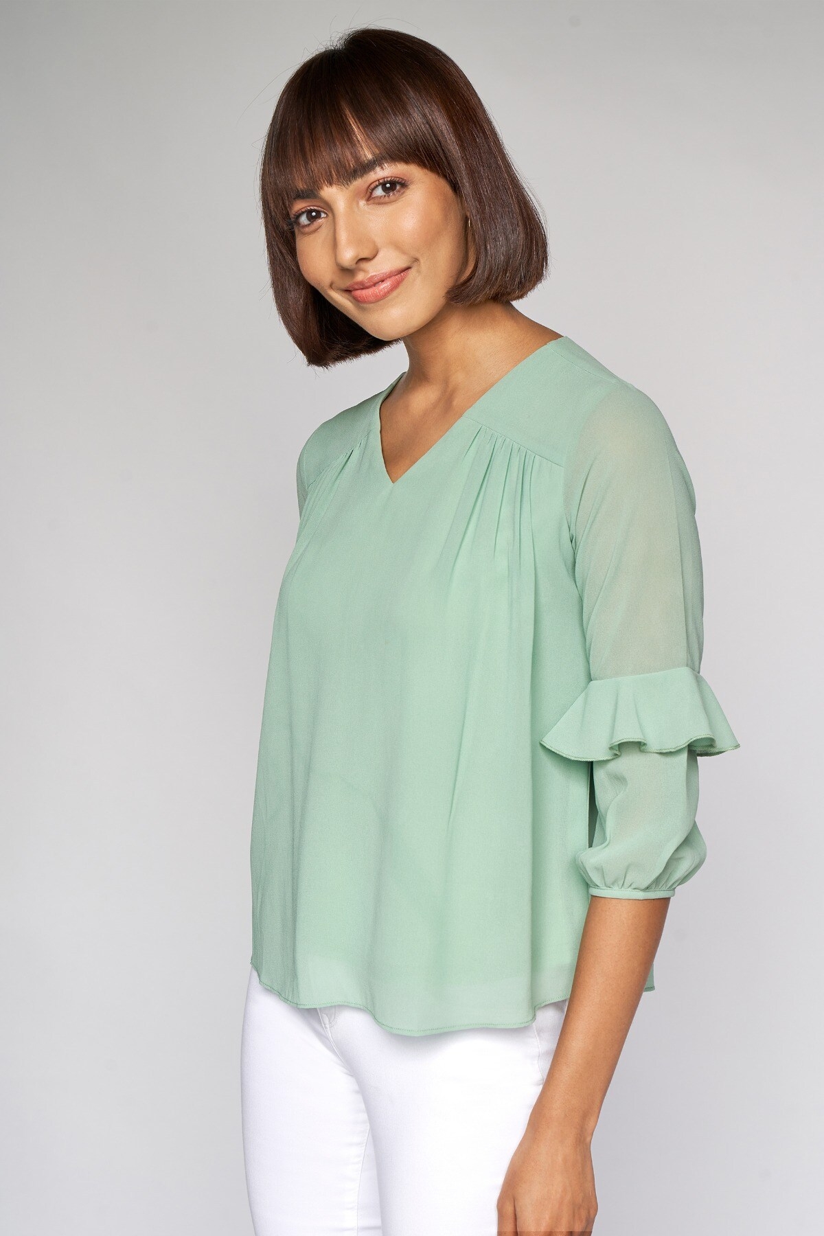 AND | AND SAGE GREEN TOP 4