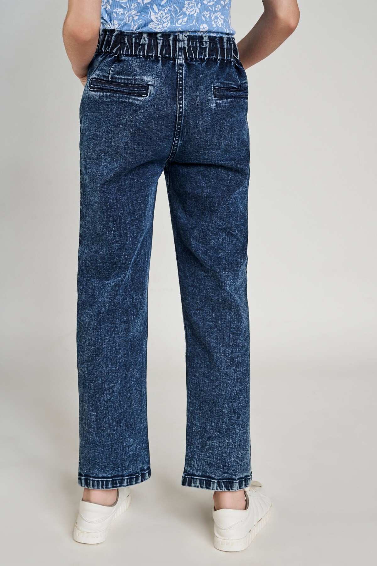 AND | Dark Blue Self Design Bottom 5