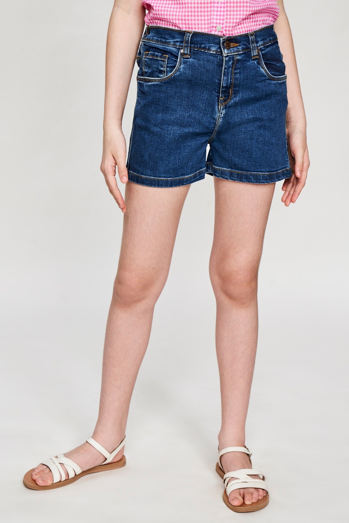 AND | Midnight Blue Self Design  Shorts 1