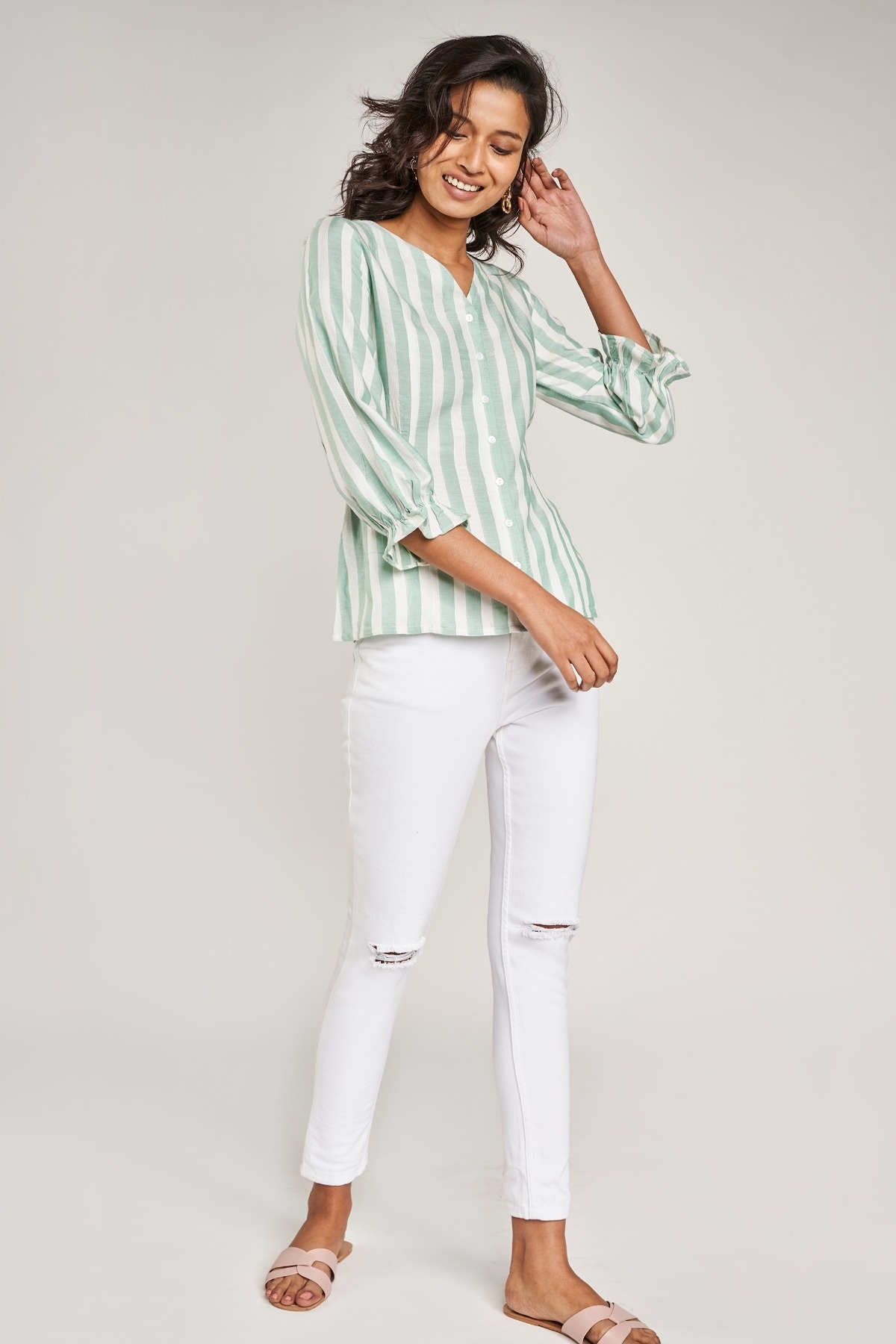 AND | AND SAGE GREEN TOP 2