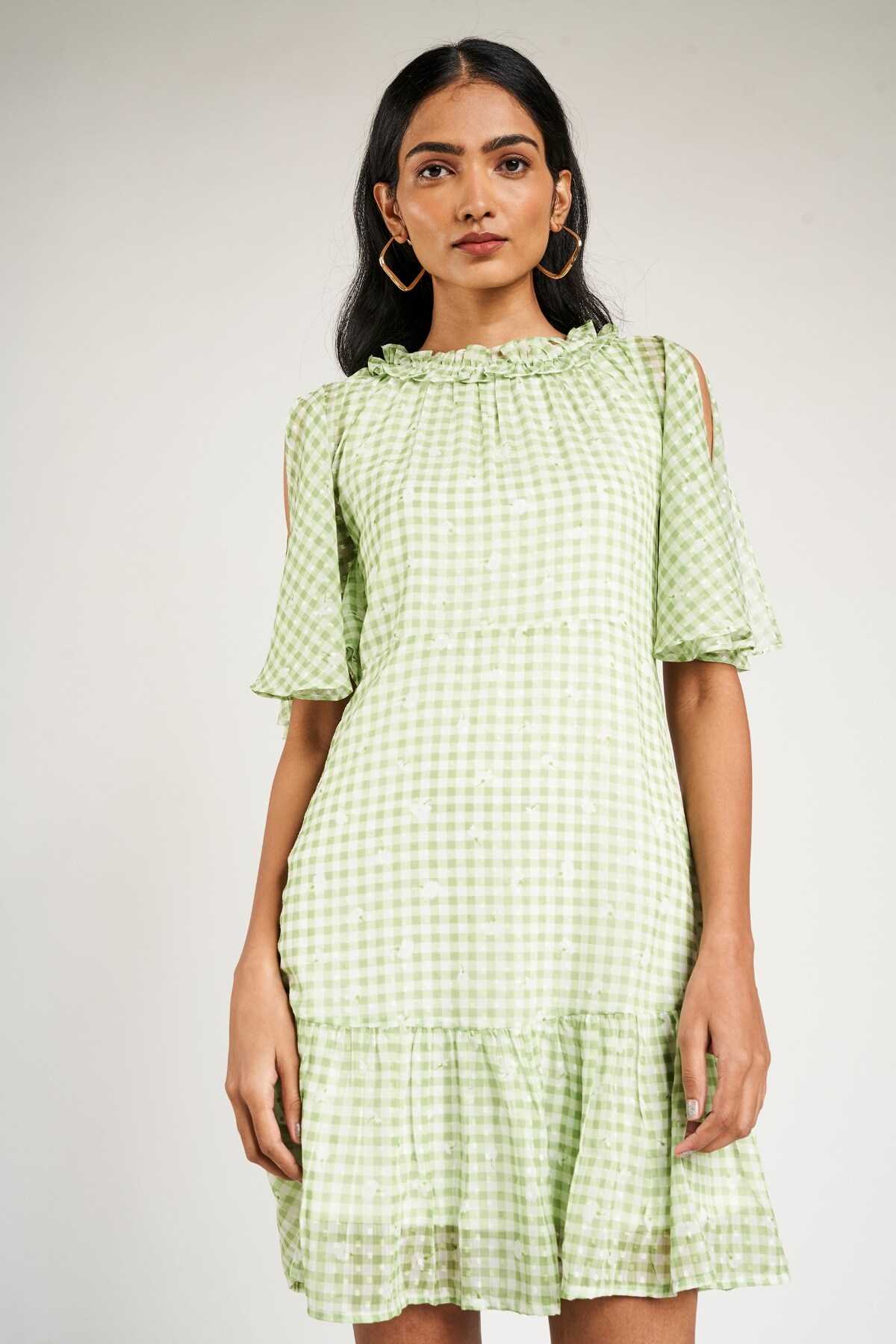 AND SAGE GREEN DRESS