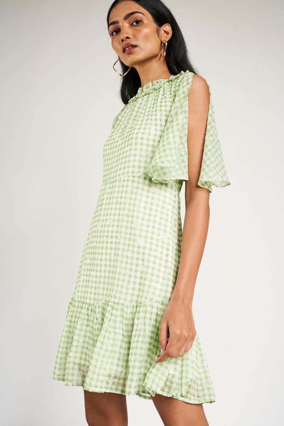 AND SAGE GREEN DRESS