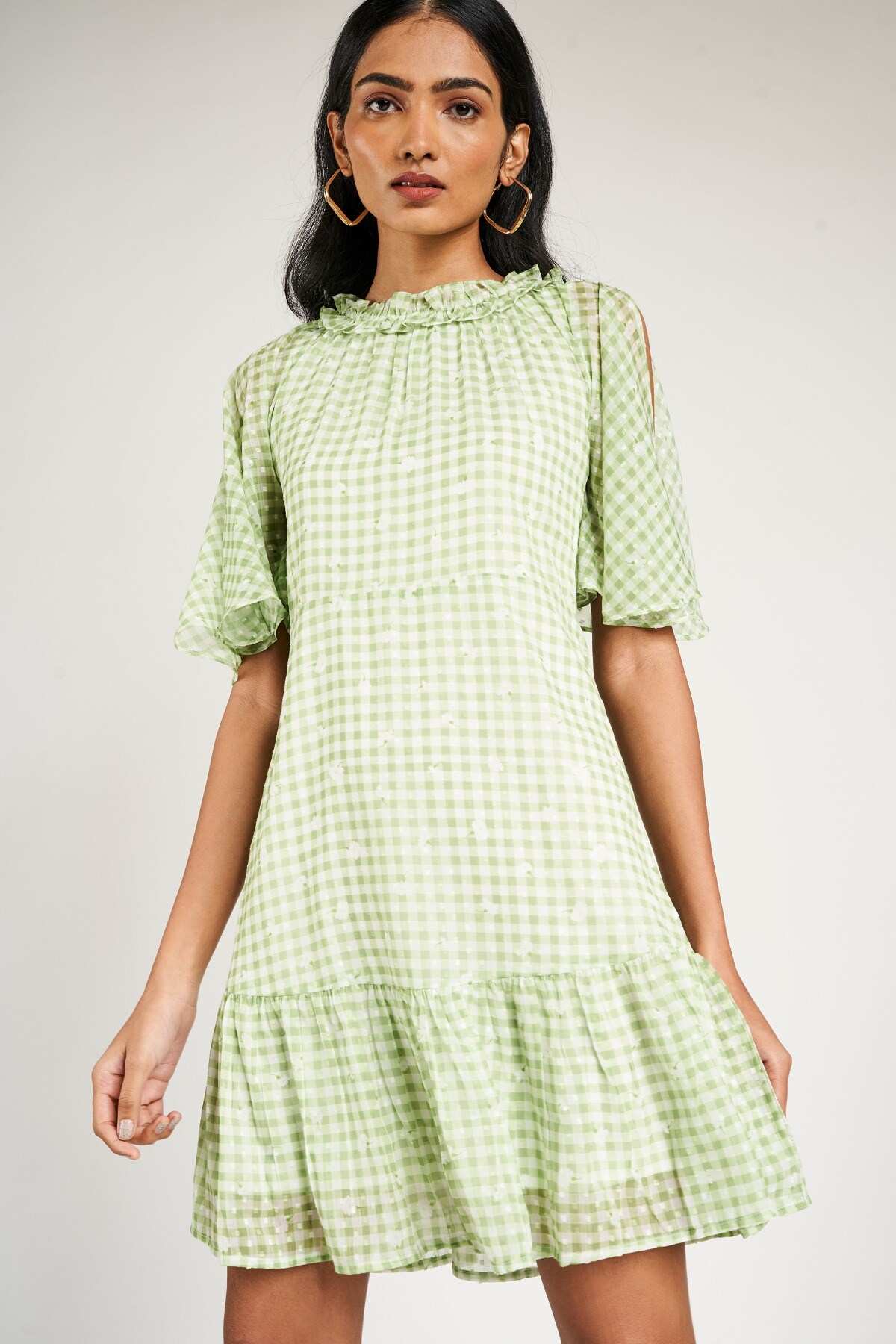 AND SAGE GREEN DRESS