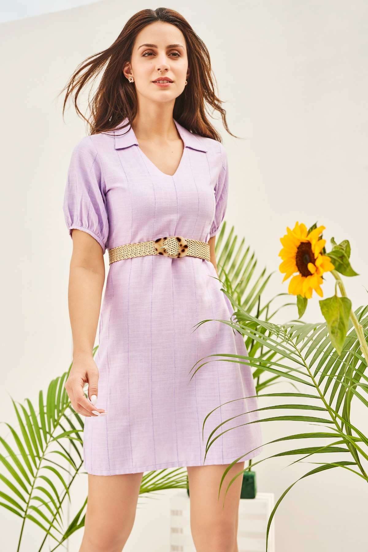 AND LILAC DRESS