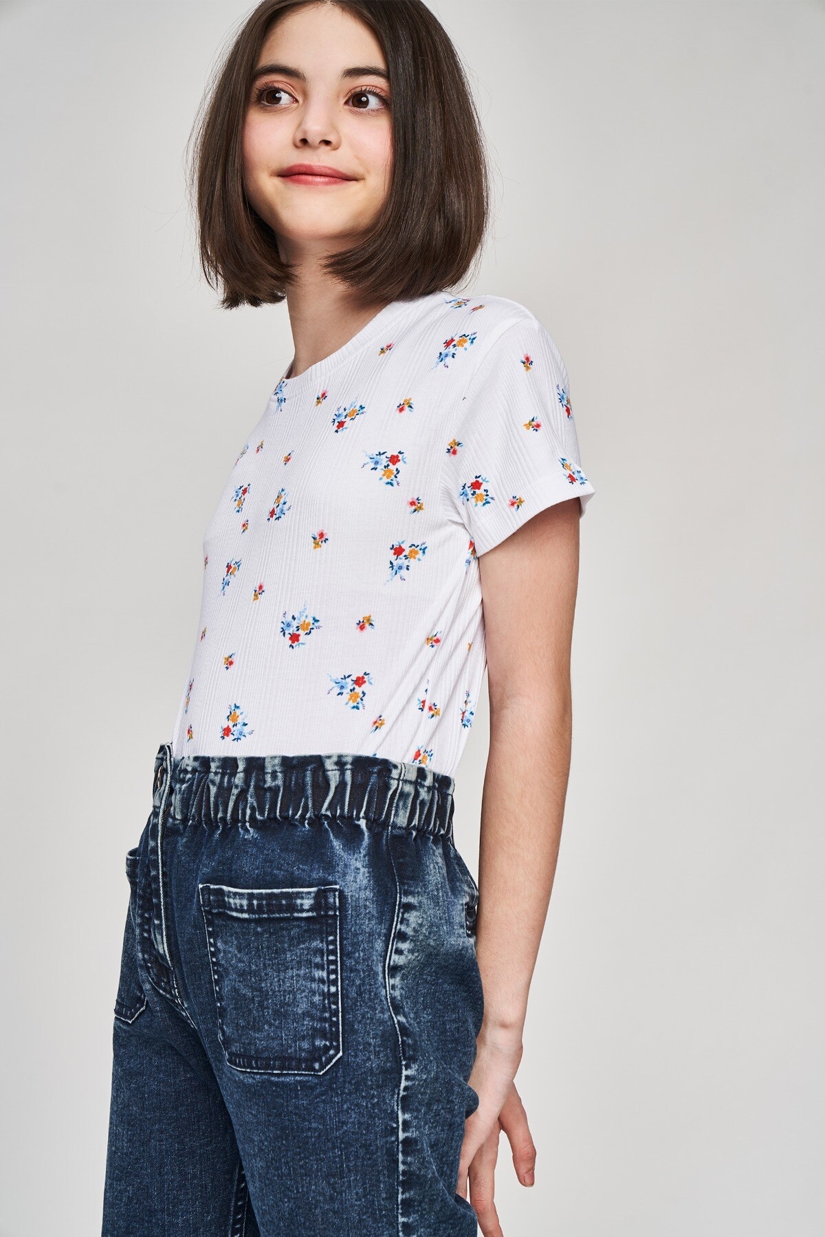 AND | White Floral Printed Shift Top 1