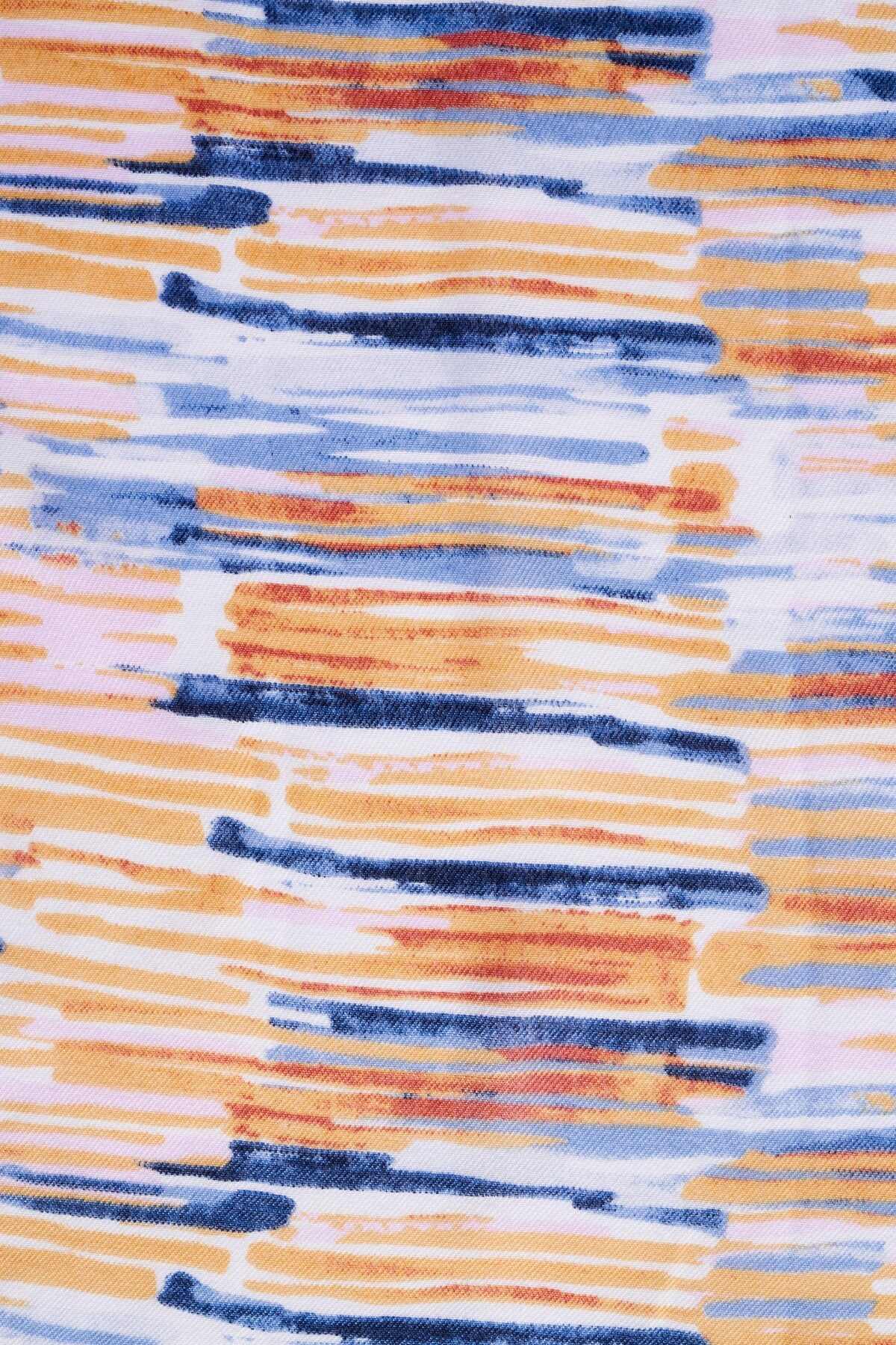 Blue Polyester Scarf