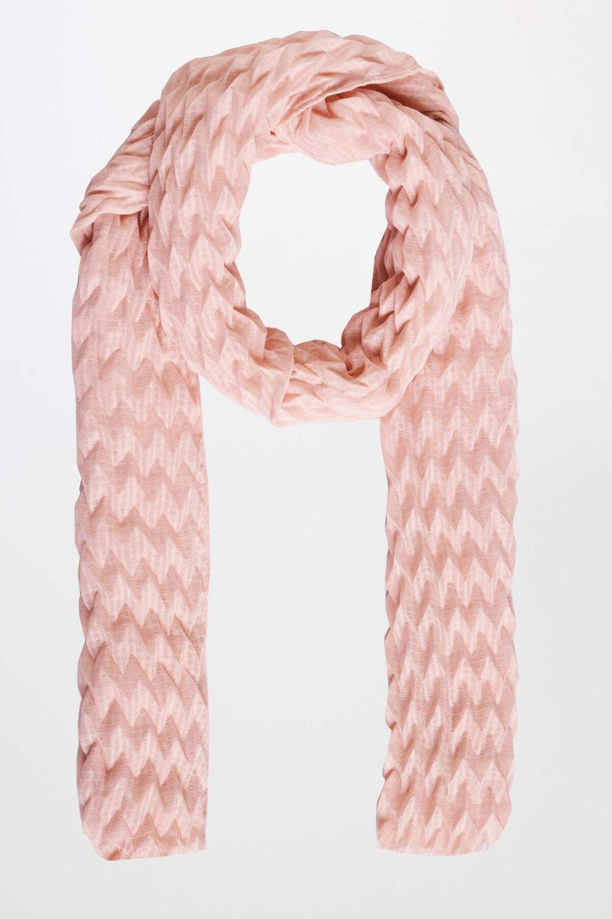 Pink Polyester Scarf