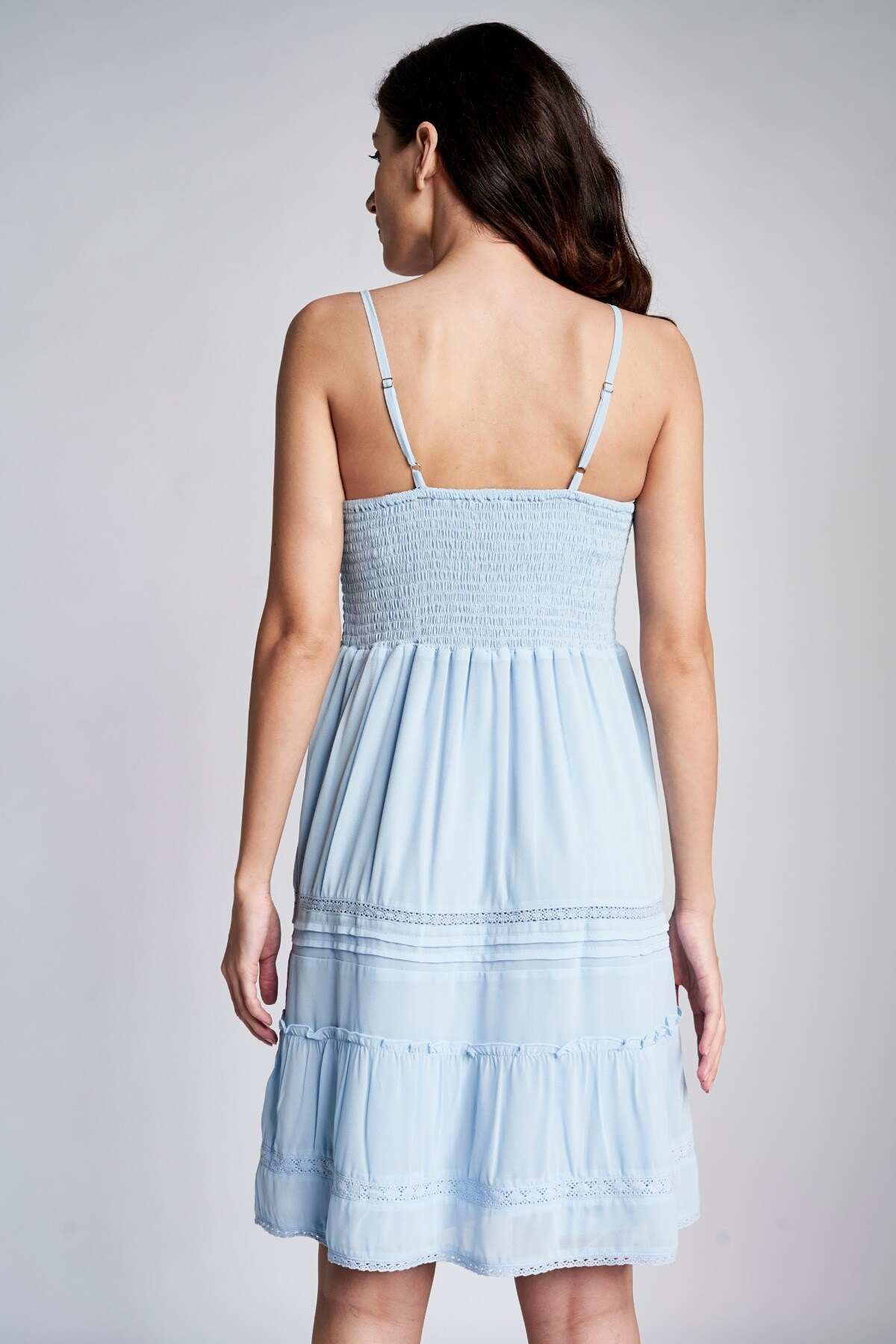 AND POWDER BLUE DRESS