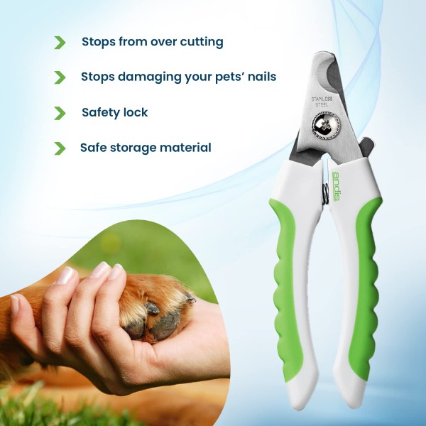 Andis Nail Clipper for Dogs White &amp; Lime Green - Large