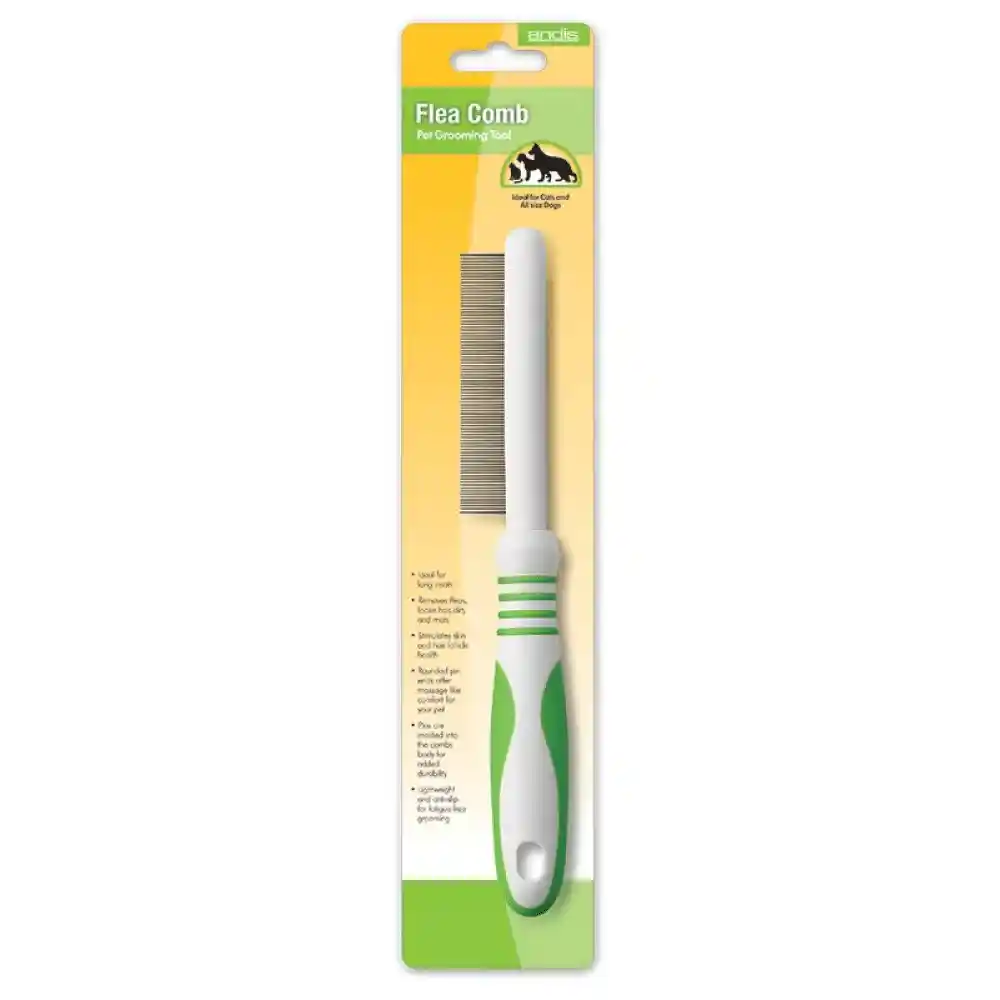 Andis Flea Remover Pet Comb - Lime Green