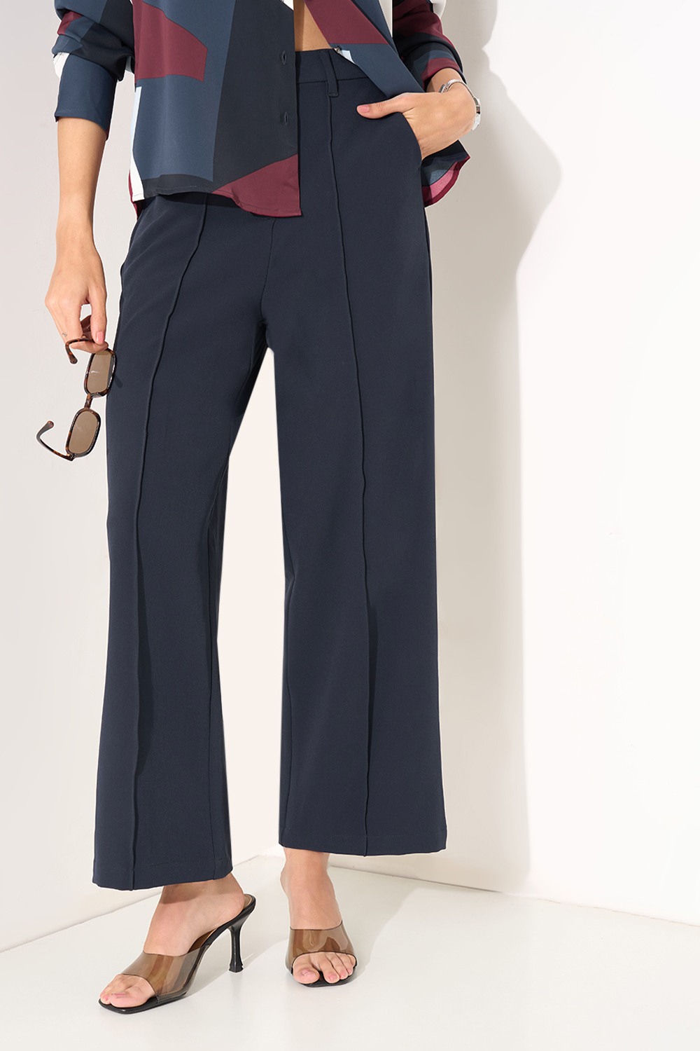 Navy BlueFormalTrousers