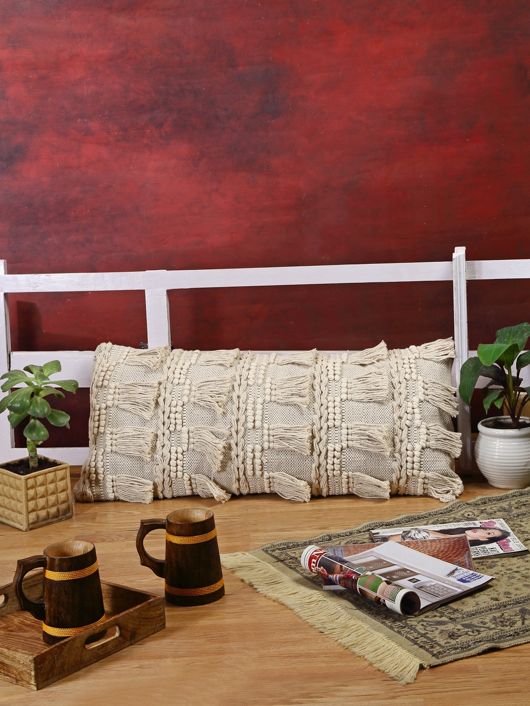 ANWYN | Long Recgtangular Handloom Cushion 0