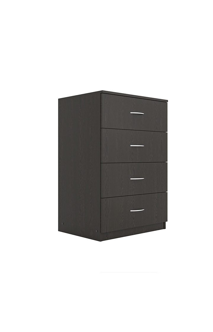 NEUDOT Boho Engineered Wood Free Standing Chest of Drawers/Wooden Dresser/Storage Cabinet/Organiser Unit For Home - Wenge, Knock Down /1 Year Warranty