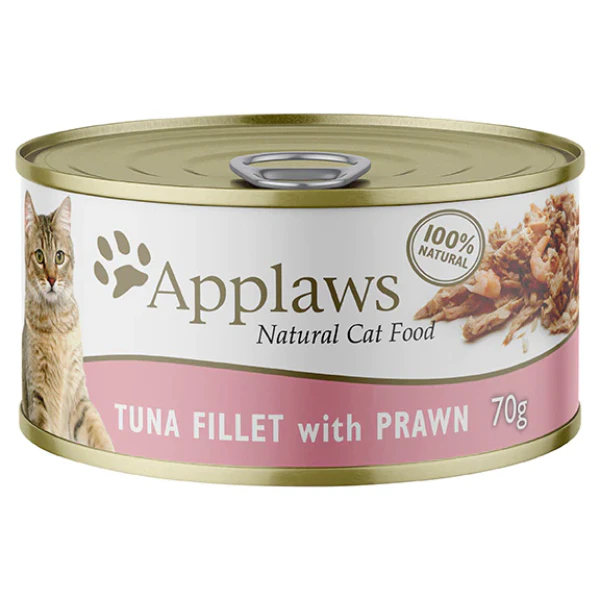 Applaws Tuna Fillet and Prawn Natural Wet Cat Food - 70 g