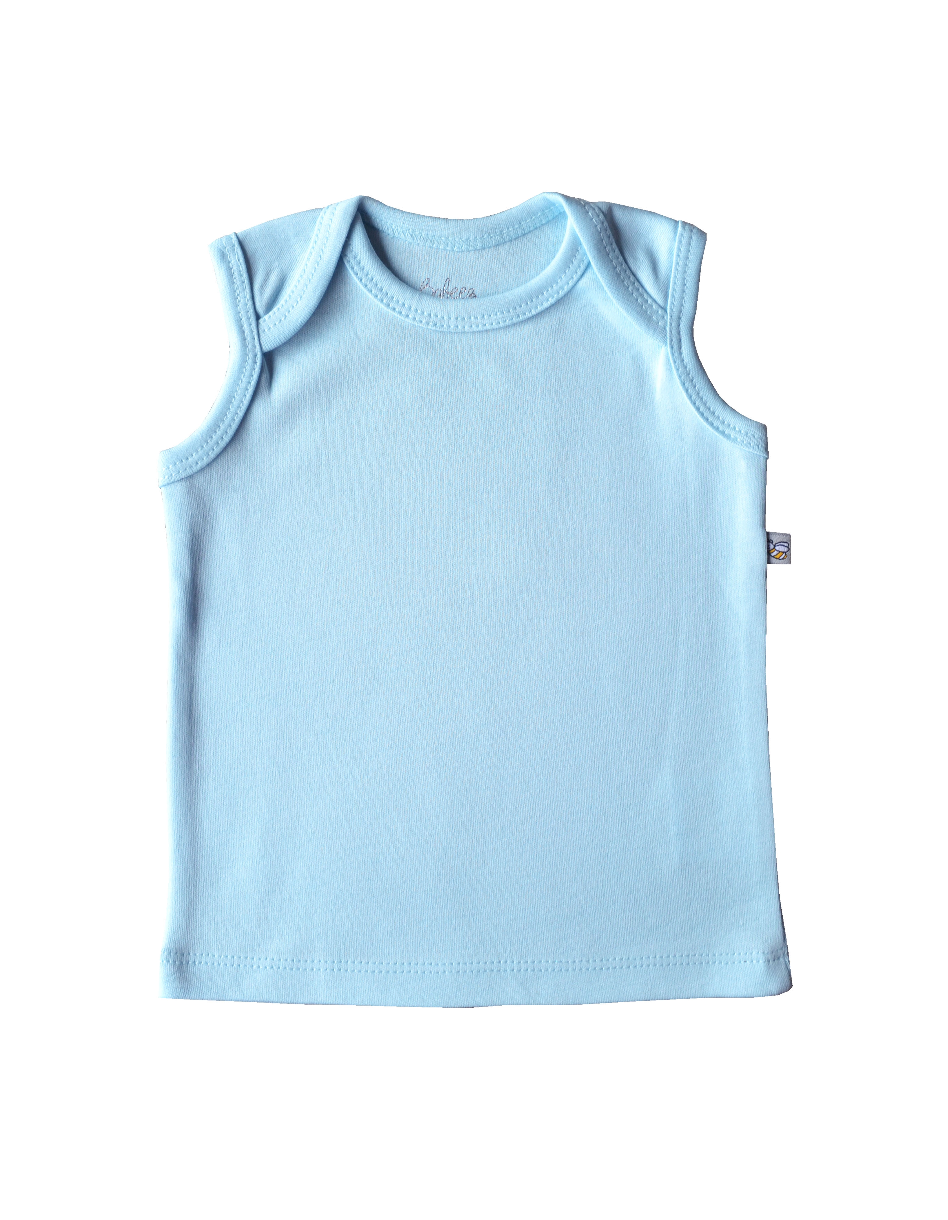 Blue Vest (100% Cotton Interlock Biowash)