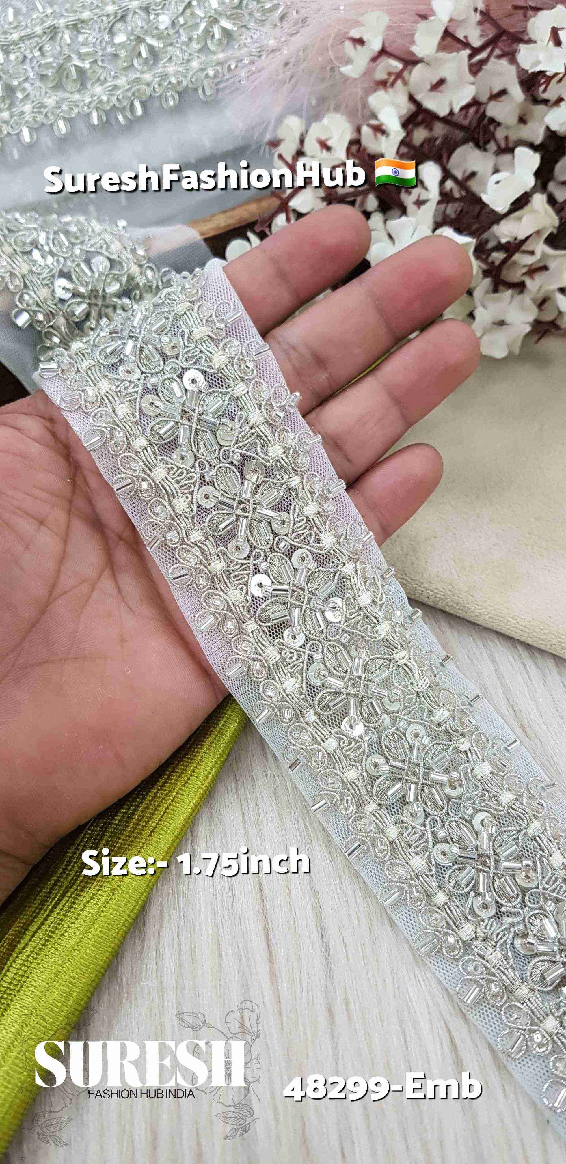 Elegant Embroidery Border Lace