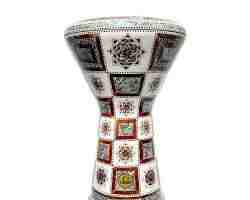 Beeno T-BEE1 Darbuka Drum - Chrome Plated Copper Tabla with Synthetic Head