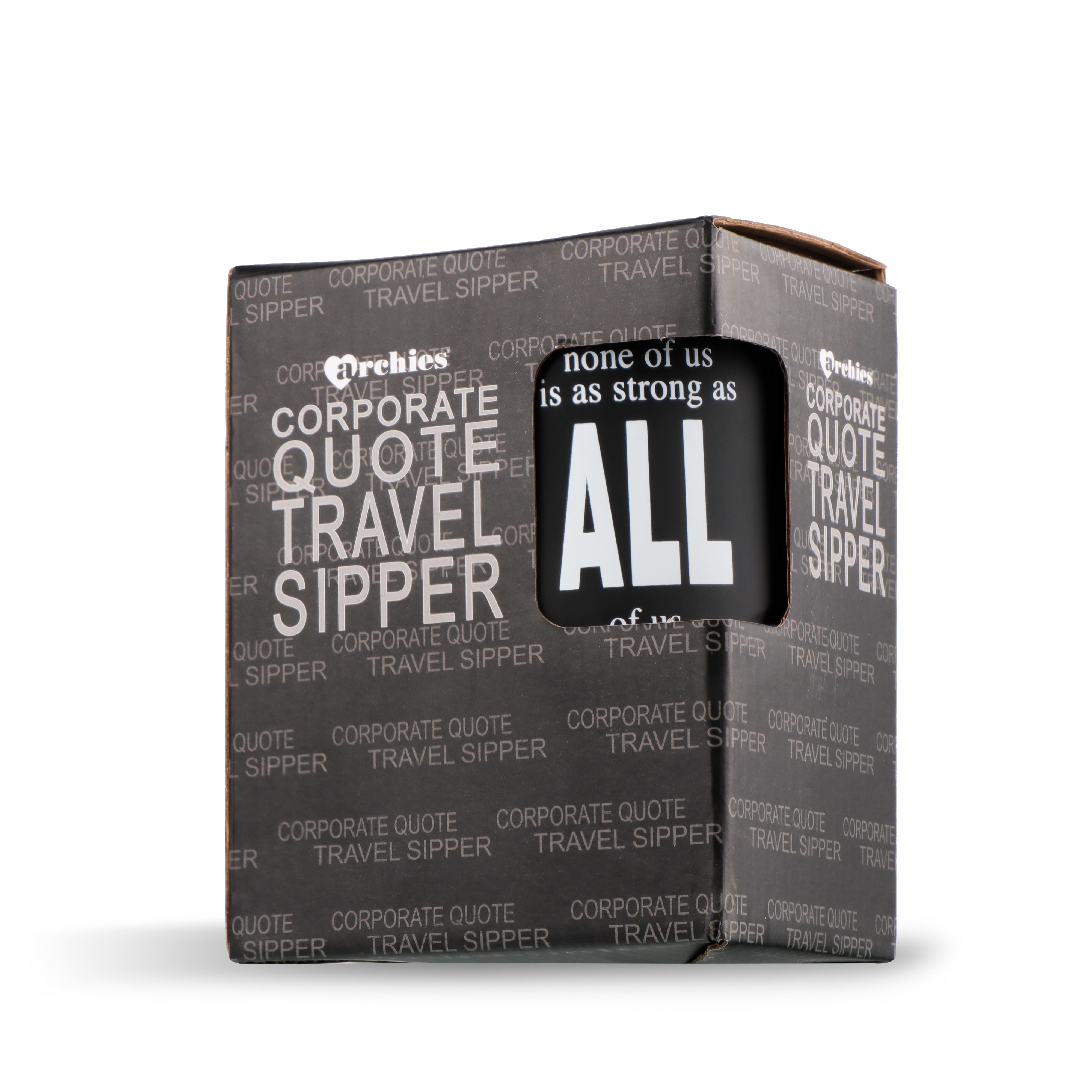 Archies | Archies Printed Hard PrasticTravel Sipper & Notebook combo  with Corporate Quote Theme 3