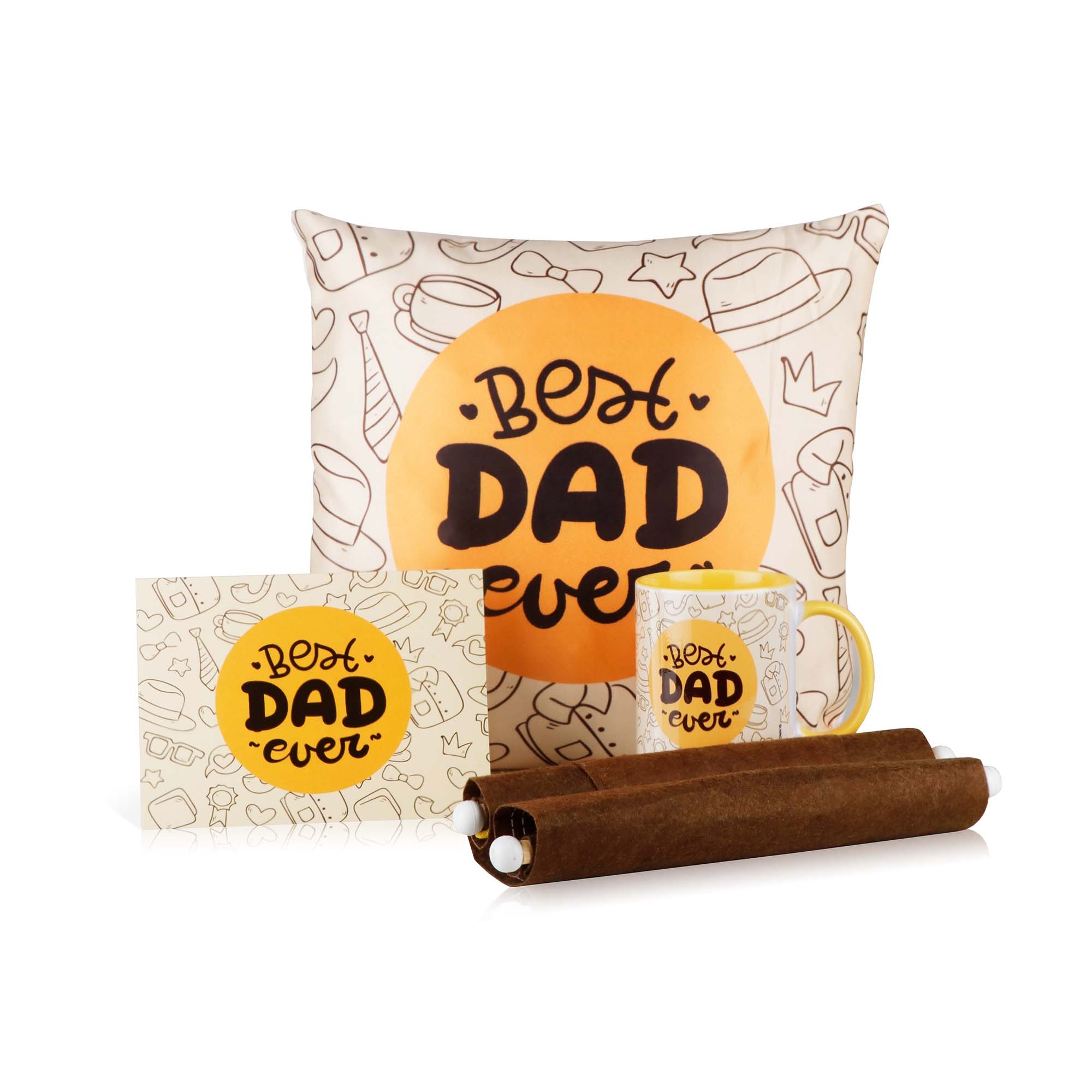 Archies | Archies Father's day combo gift pack MUG CUSHION SCROL GREETING CARD WITH envelope 0