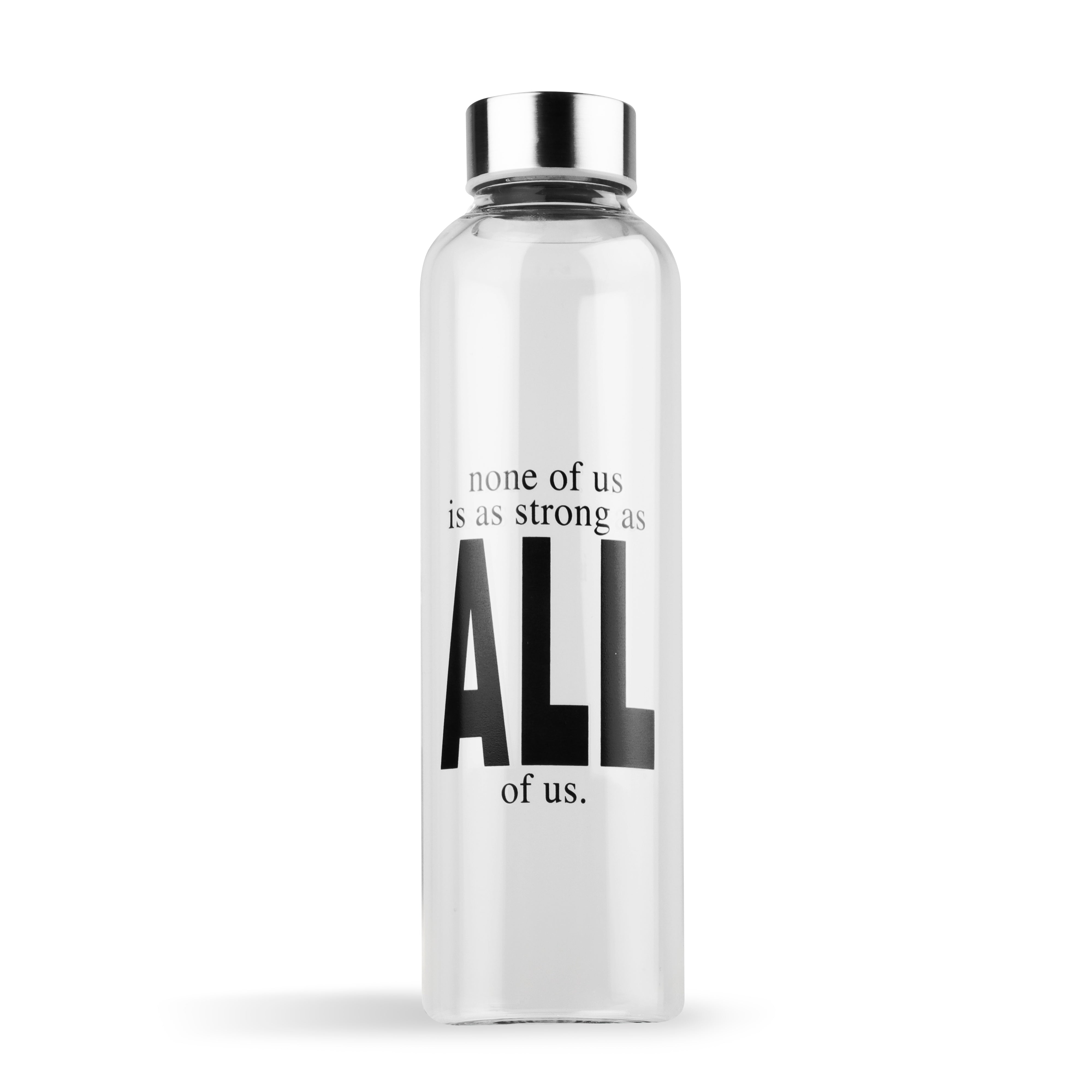 Archies | Archies Printed Glass  Water Bottle With Protector Cover & Notebook combo With Corporate Quote Theme  1
