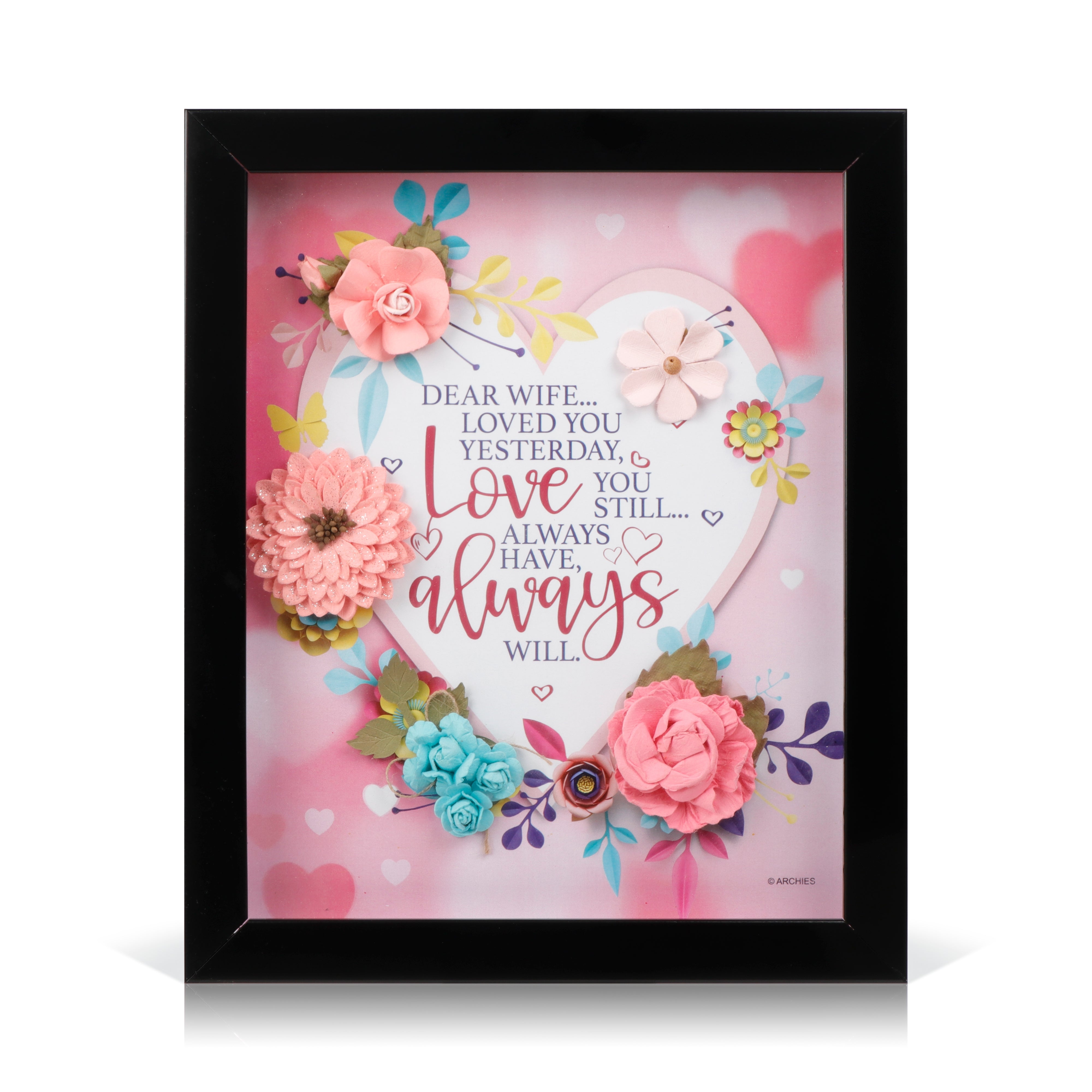Archies | Archies KEEPSAKE QUOTATION - DEAR WIFE LOVED ..... For gifting and Home décor 0