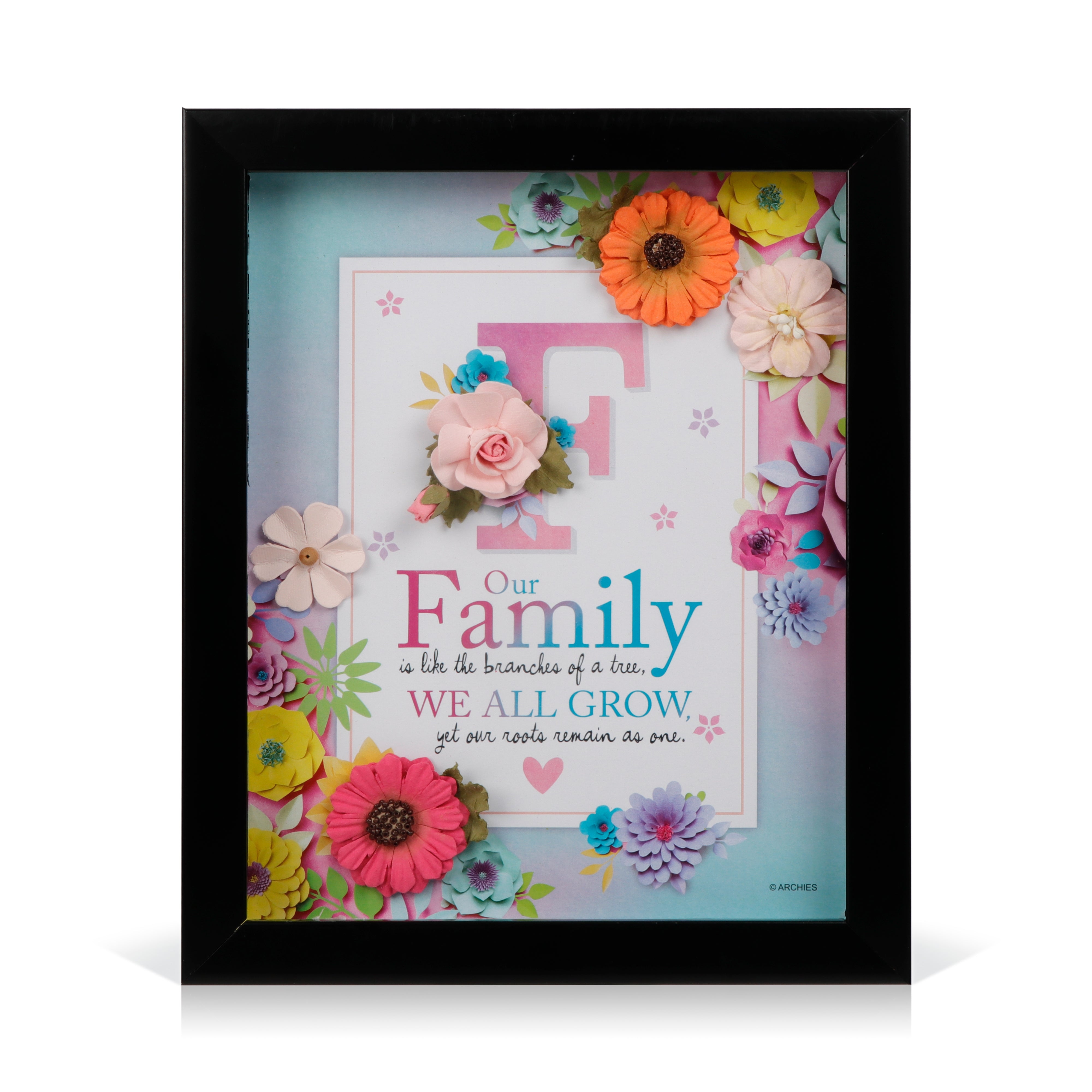 Archies | Archies KEEPSAKE QUOTATION - F.OUR FAMILY IS .... For gifting and Home décor 0