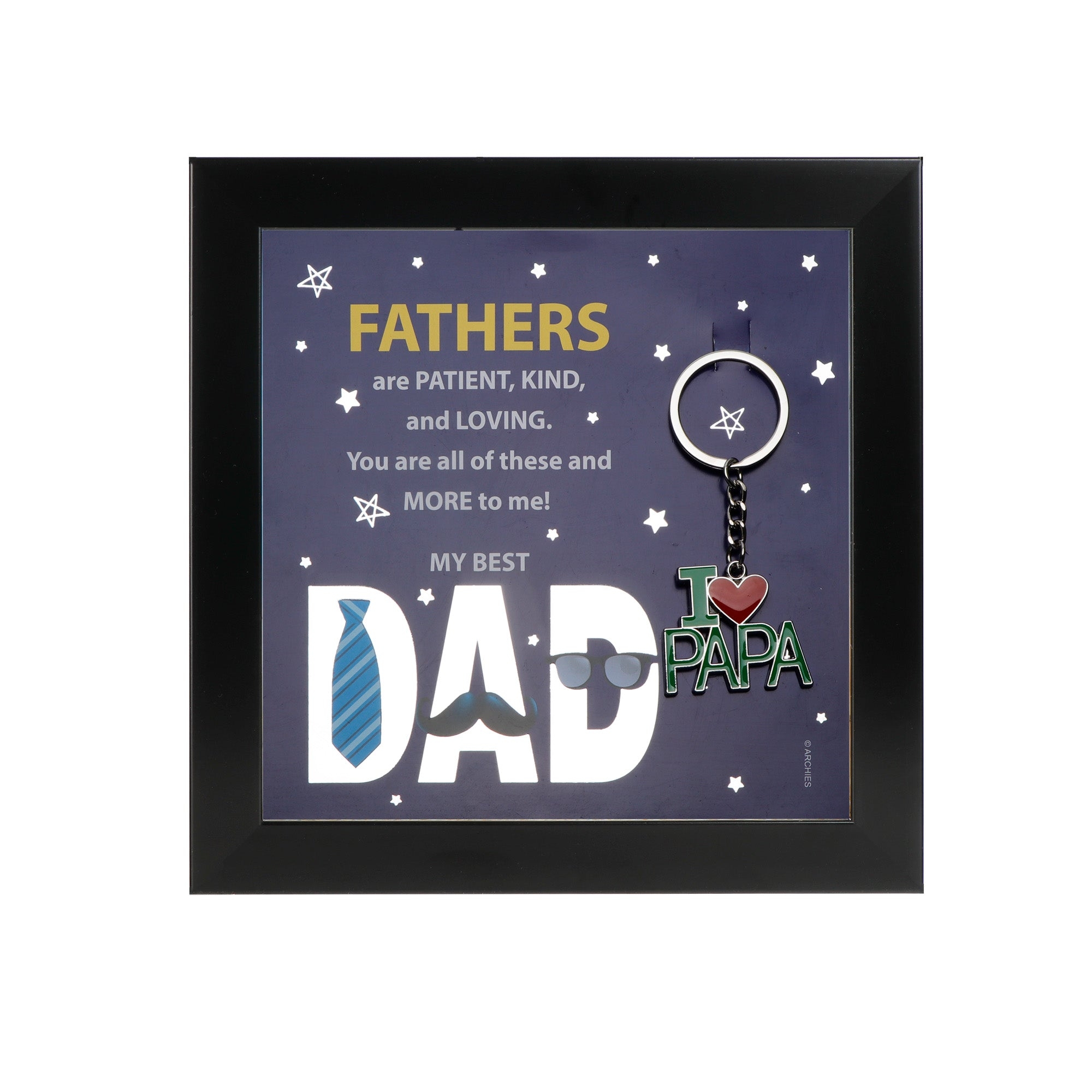 Archies | Archies KEEPSAKE QUOTATION - FATHERS ARE PATIENCE,KIND AND LOVING For gifting and Home décor 0