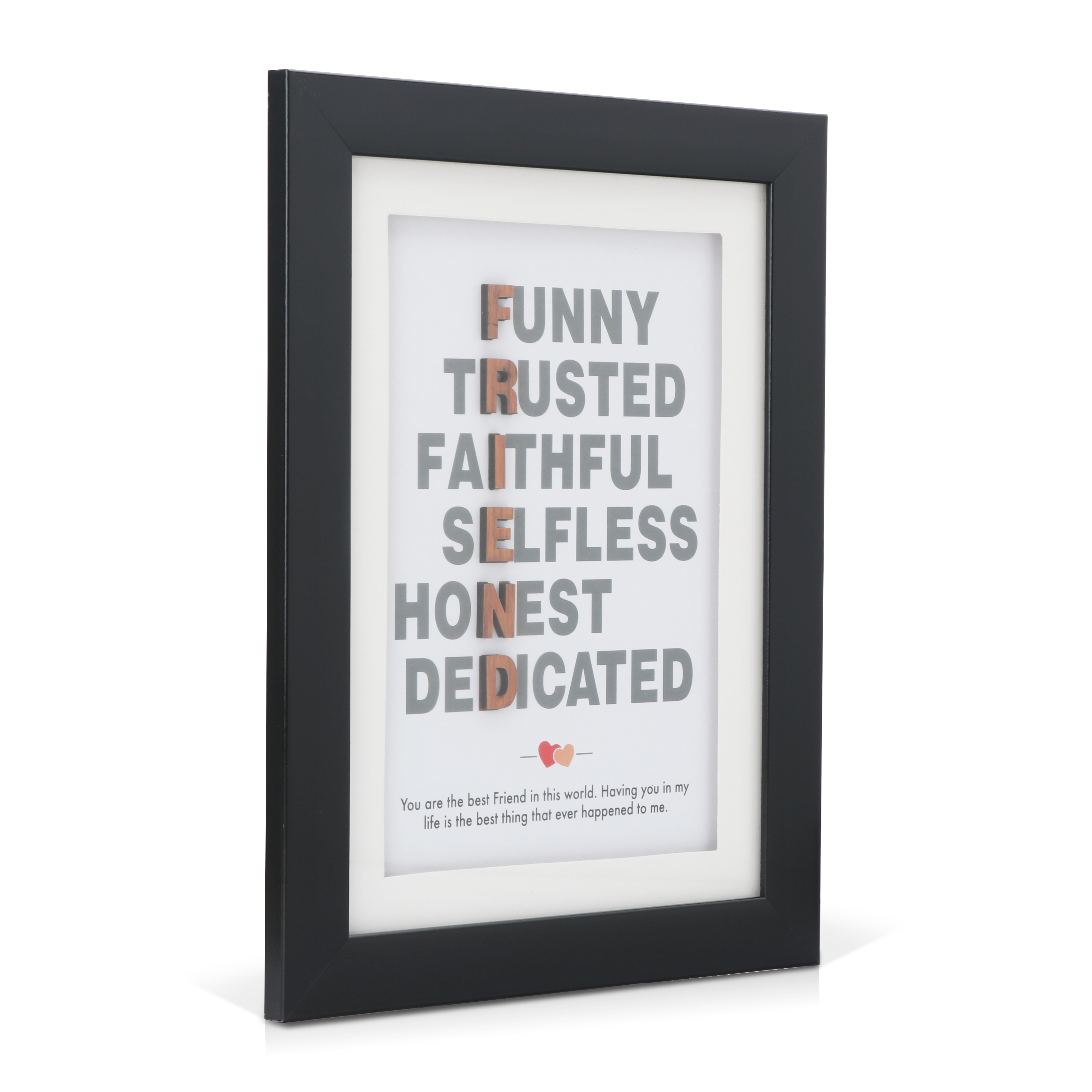 Archies | Archies Quotation Photo Frame with Greeting Card for Friend 1