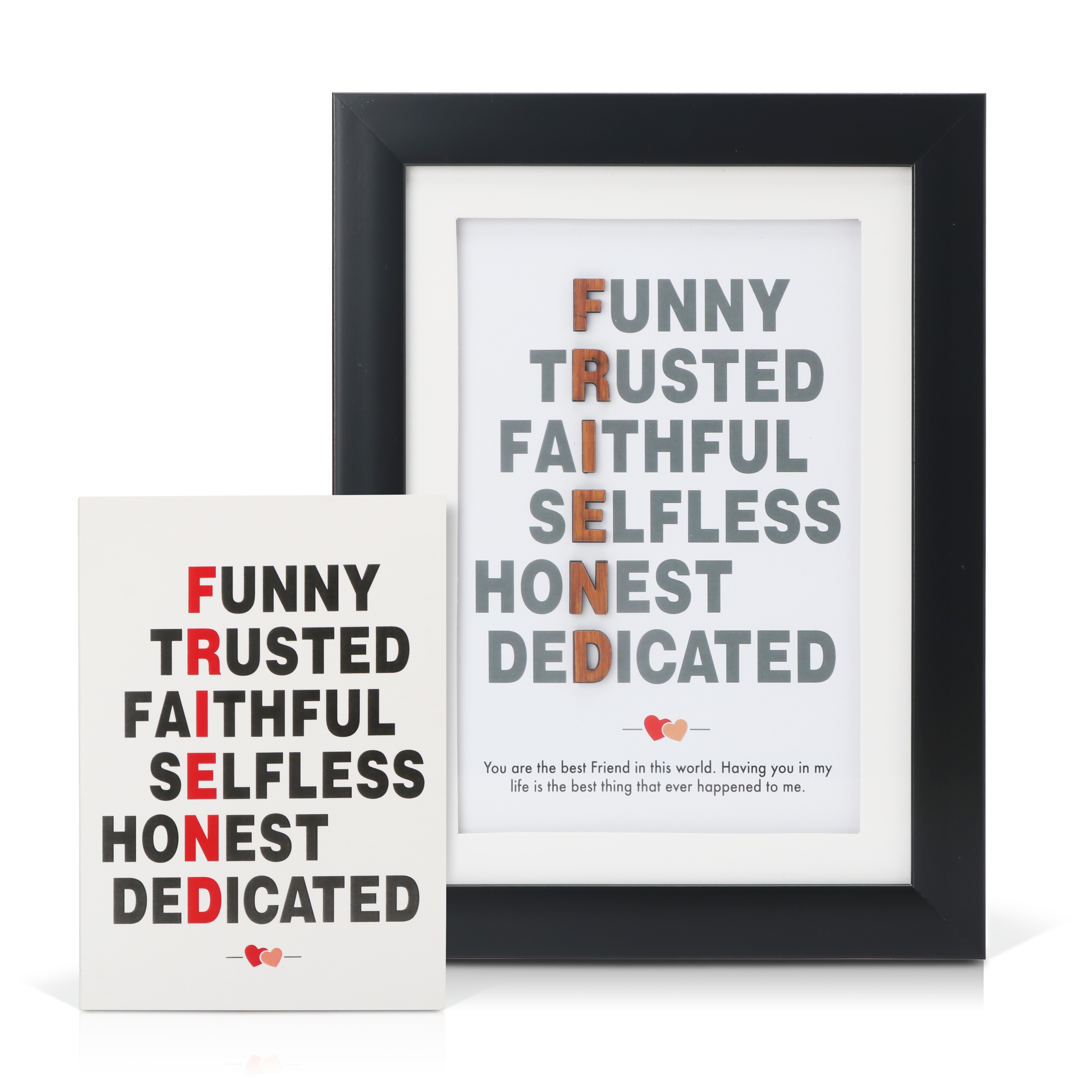 Archies | Archies Quotation Photo Frame with Greeting Card for Friend 2