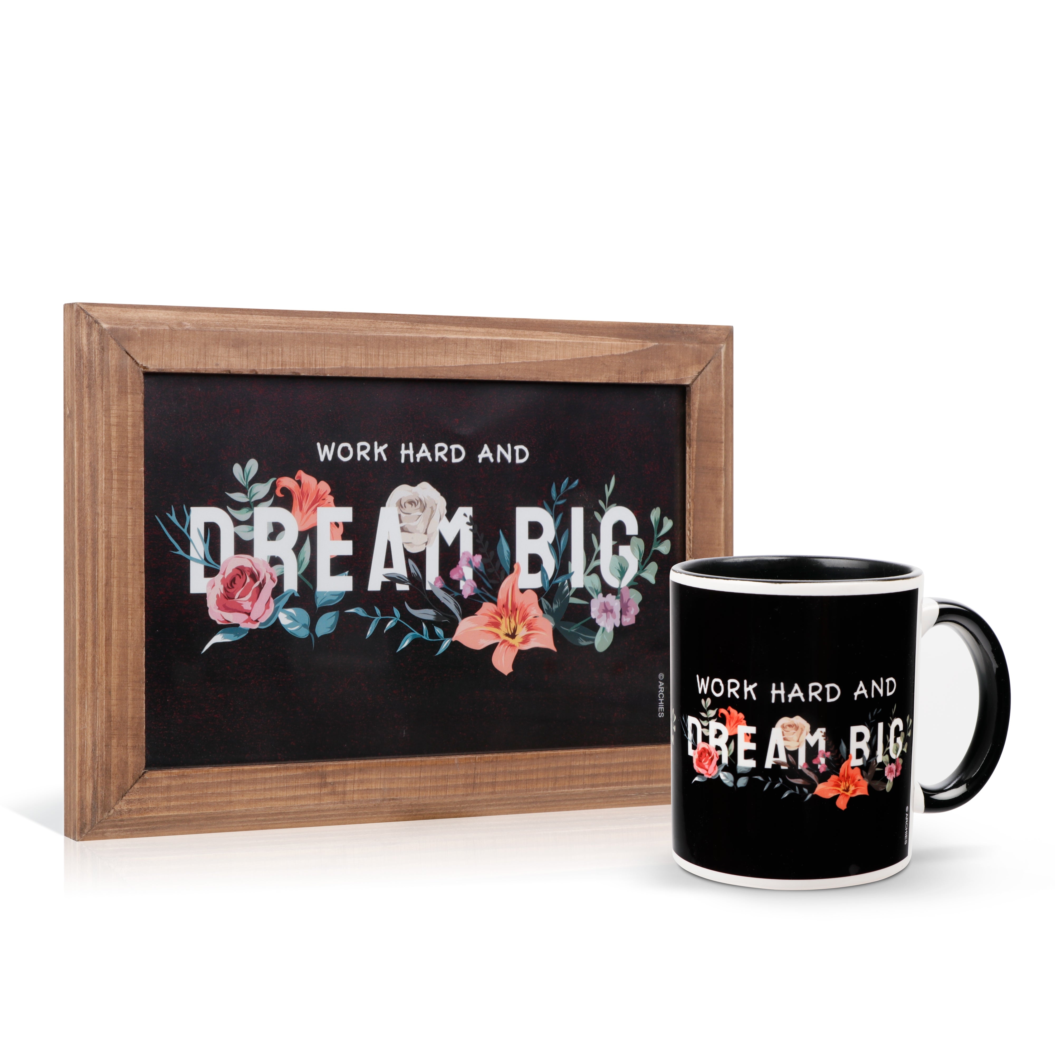 Archies | Archies KEEP SAKE Combo Gift with Ceramic Mug and Elevated Initial Quotatio- DREAM BIG 0