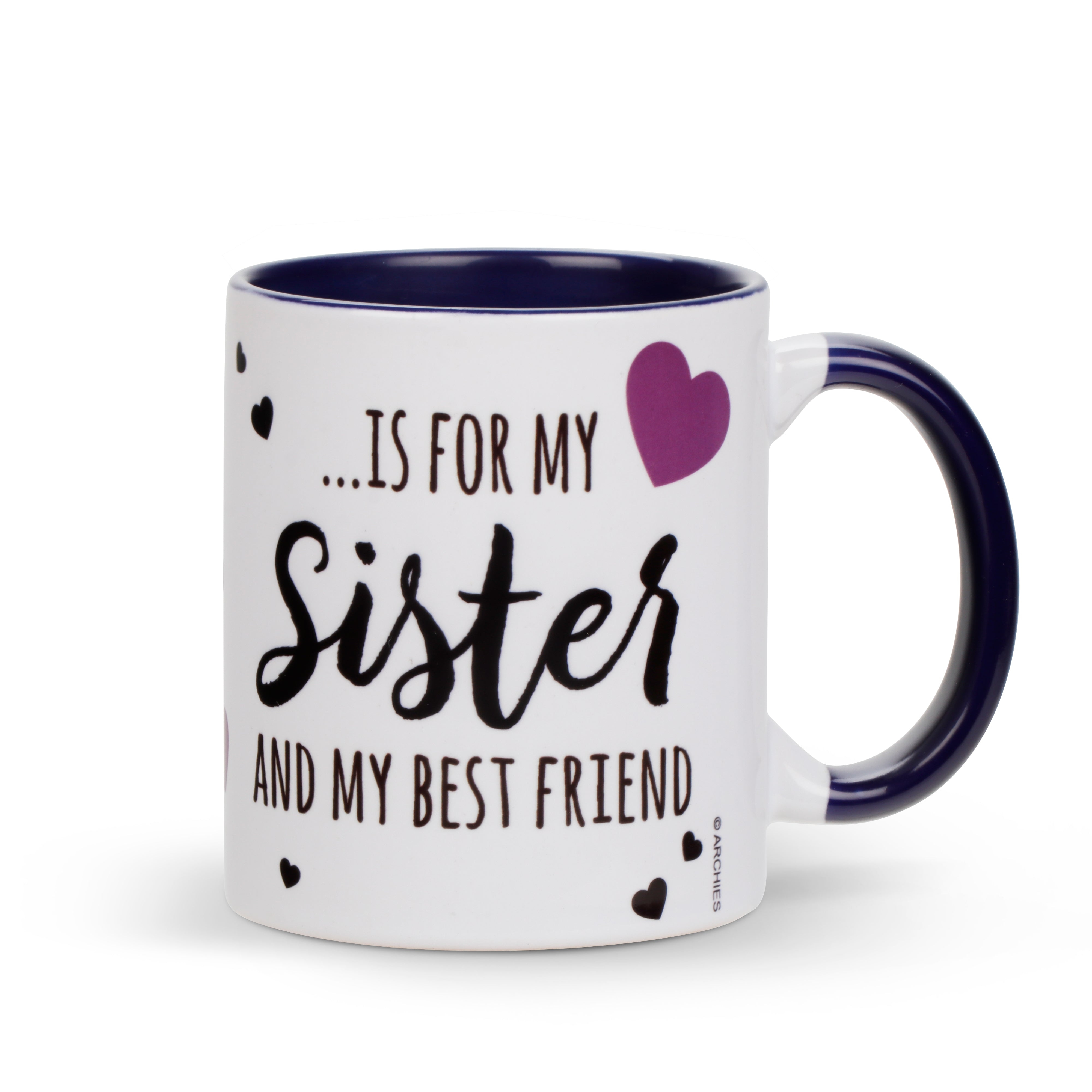 Archies | Archies KEEP SAKE Sister Gift Combo with Ceramic Mug and Elevated Initial Quotation - with a FREE GREETING CARD 2