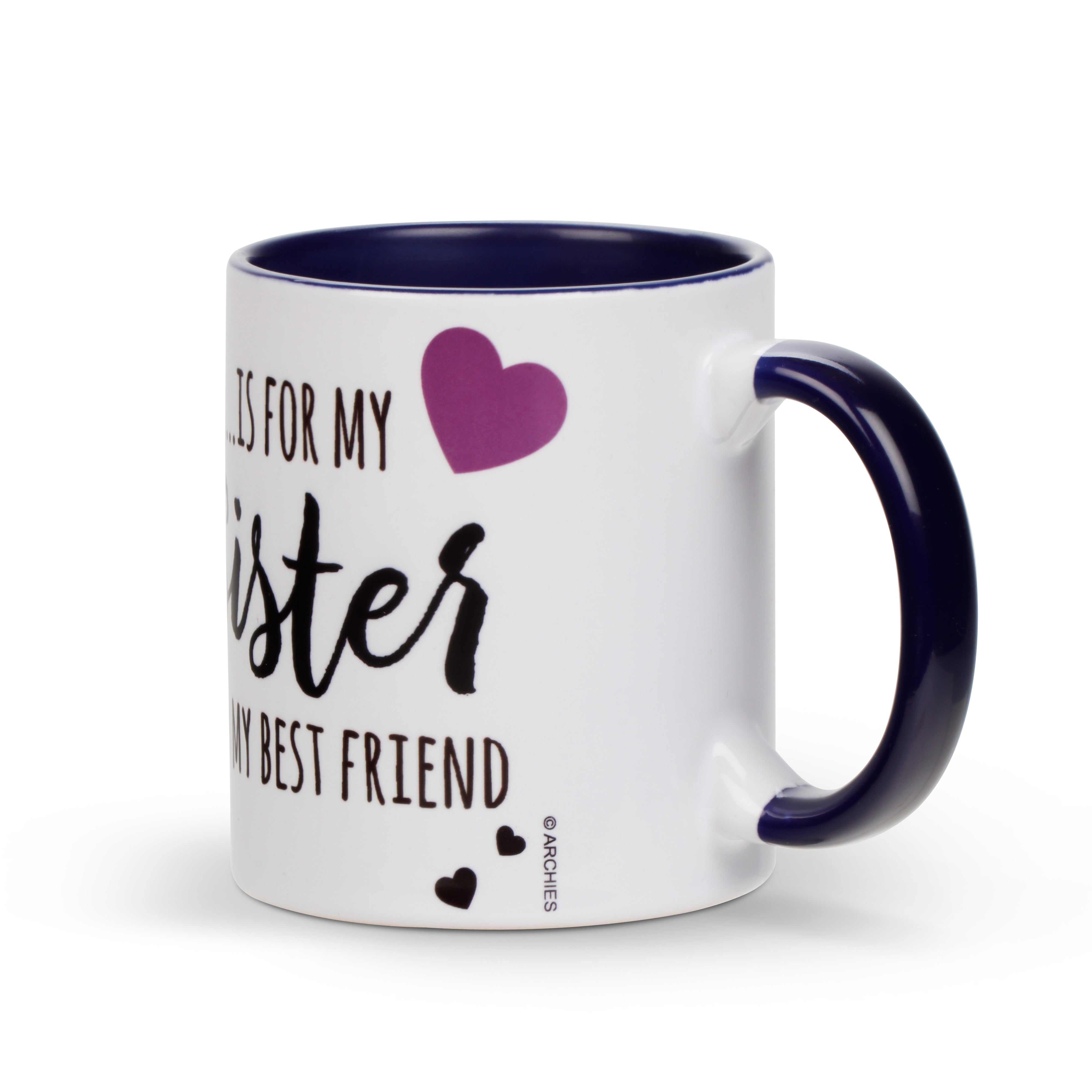 Archies | Archies KEEP SAKE Sister Gift Combo with Ceramic Mug and Elevated Initial Quotation - with a FREE GREETING CARD 3