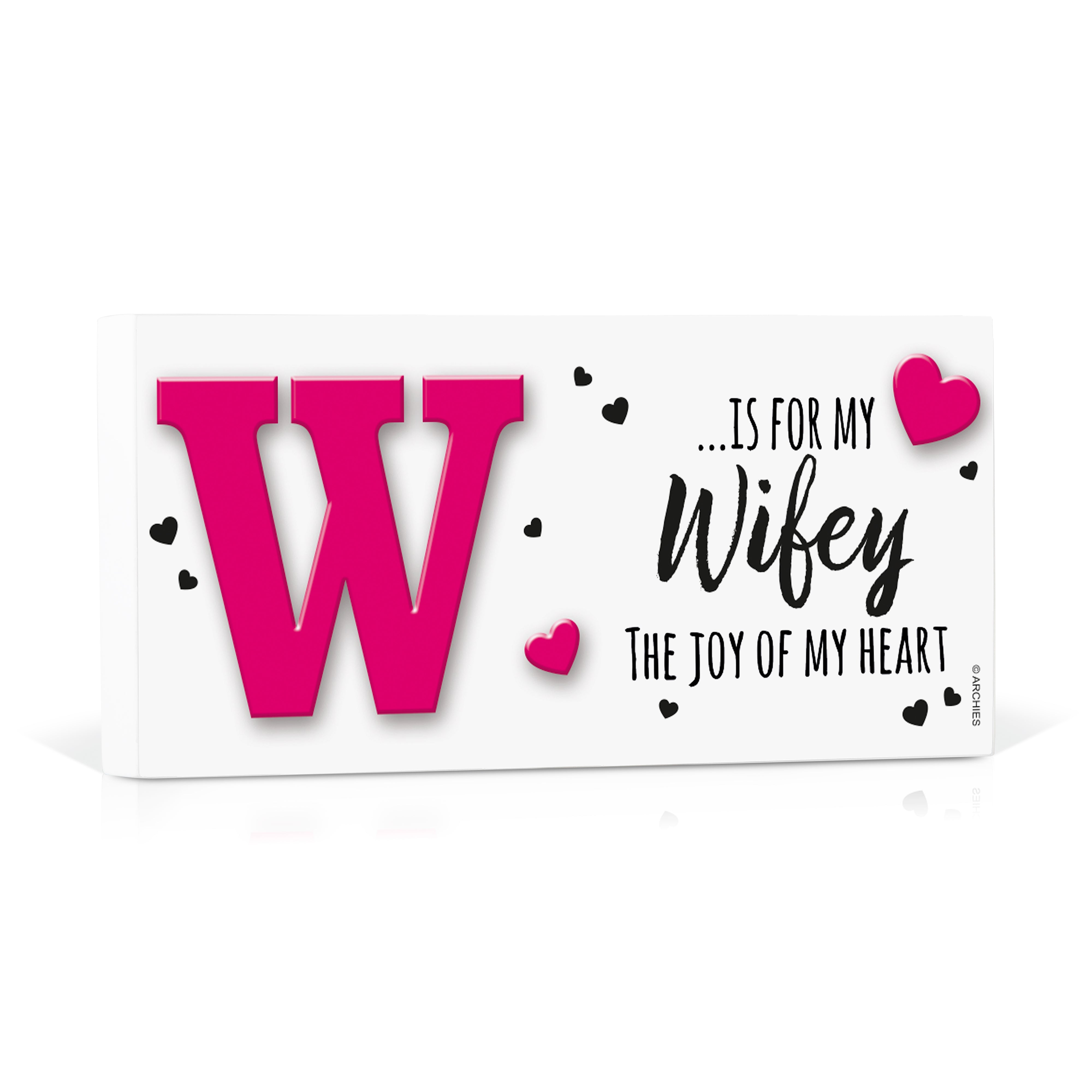 Archies | Archies KEEP SAKE Wife Gift Combo with Ceramic Mug and Elevated Initial Quotation - with a FREE GREETING CARD 4