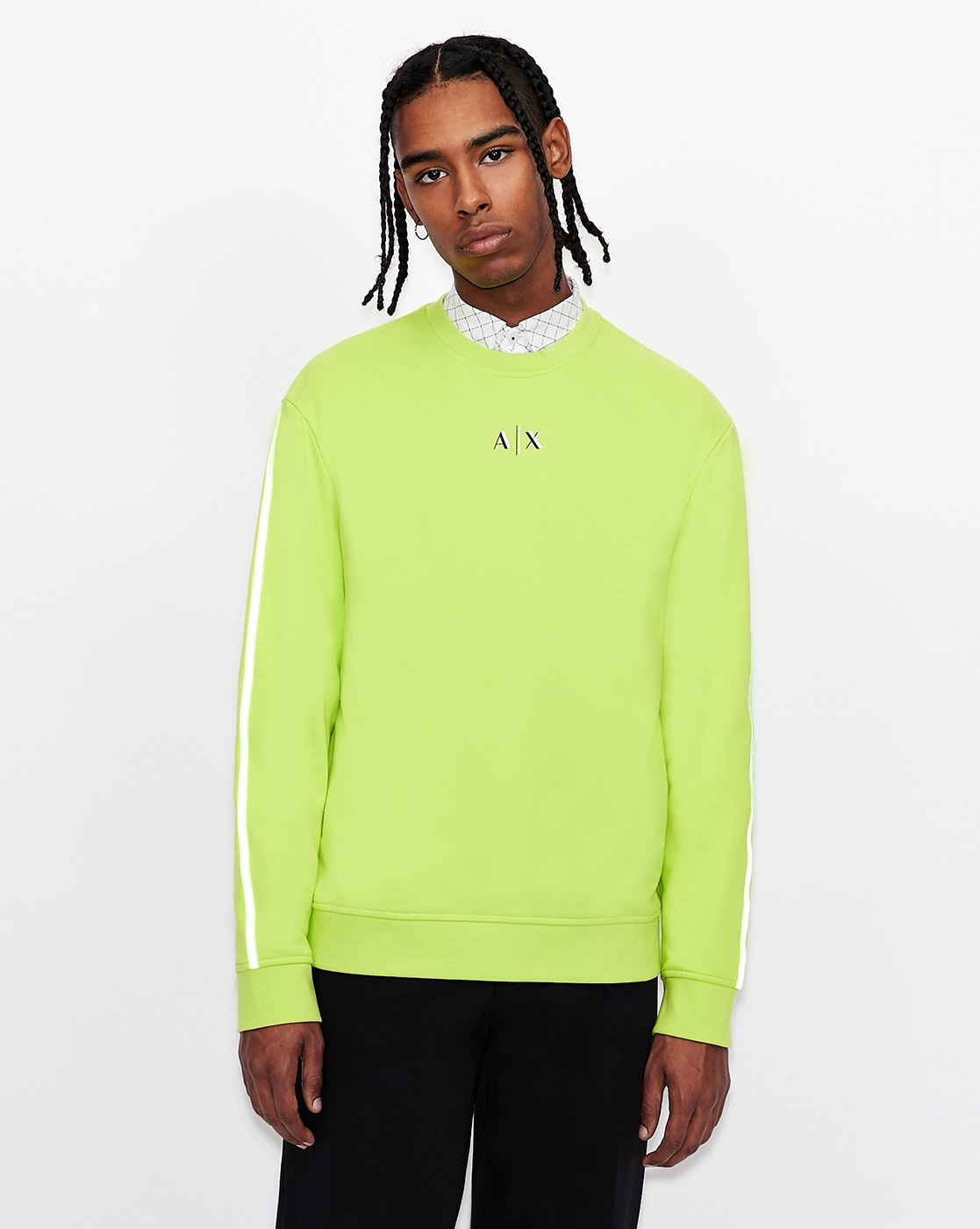 Solid Neon Regular Fit Sweatshirt