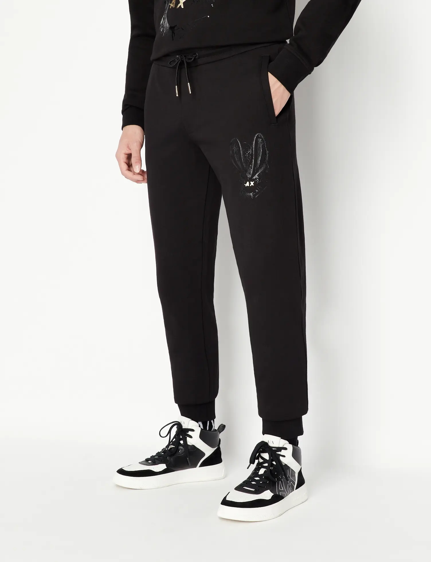 Buy Navy Blue Track Pants for Men by ARMANI EXCHANGE Online | Ajio.com