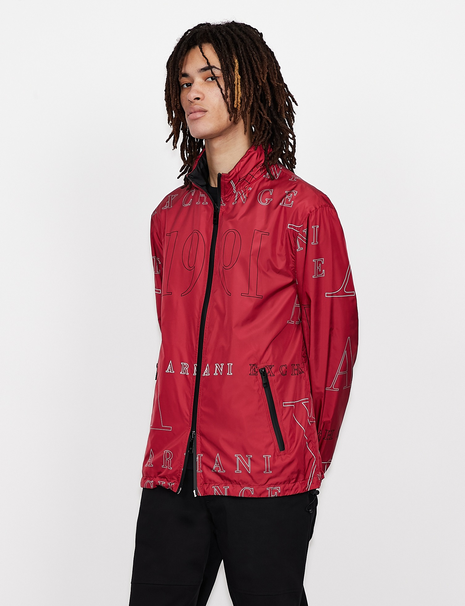 Armani exchange red clearance jacket
