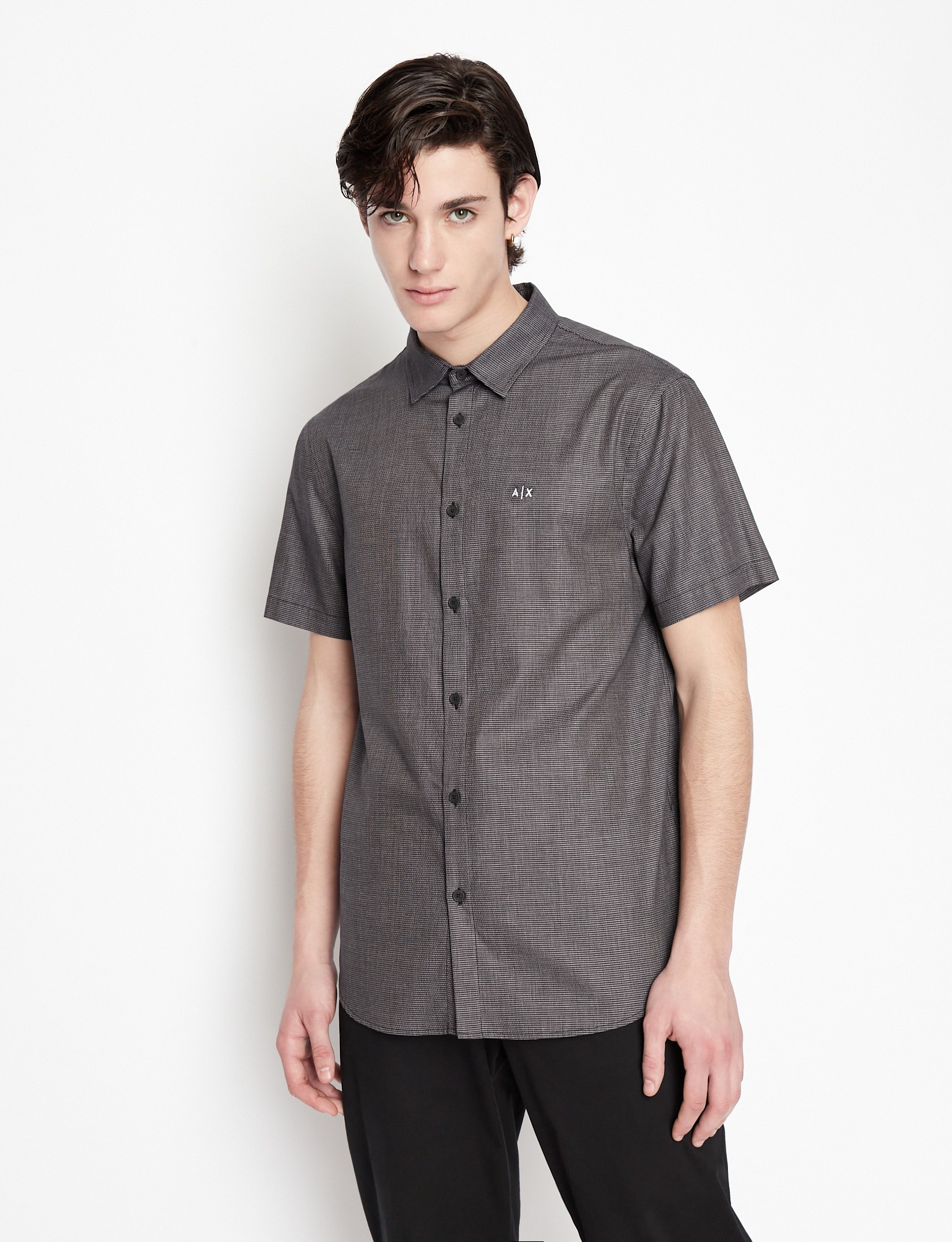 Armani exchange short sleeve shirt hot sale