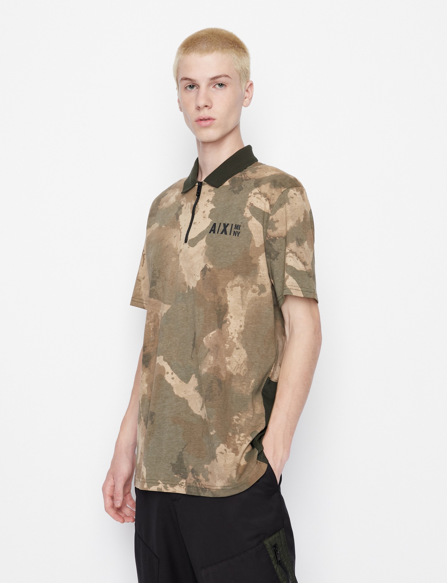 Armani exchange camo shirt online