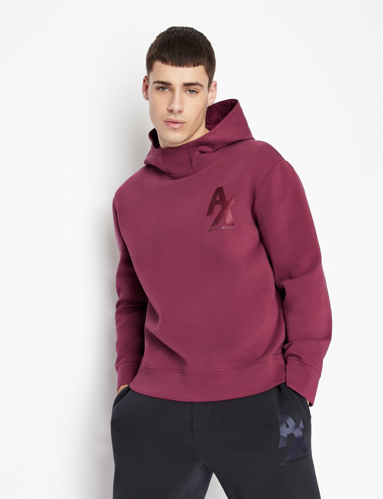 Armani exchange sale red hoodie